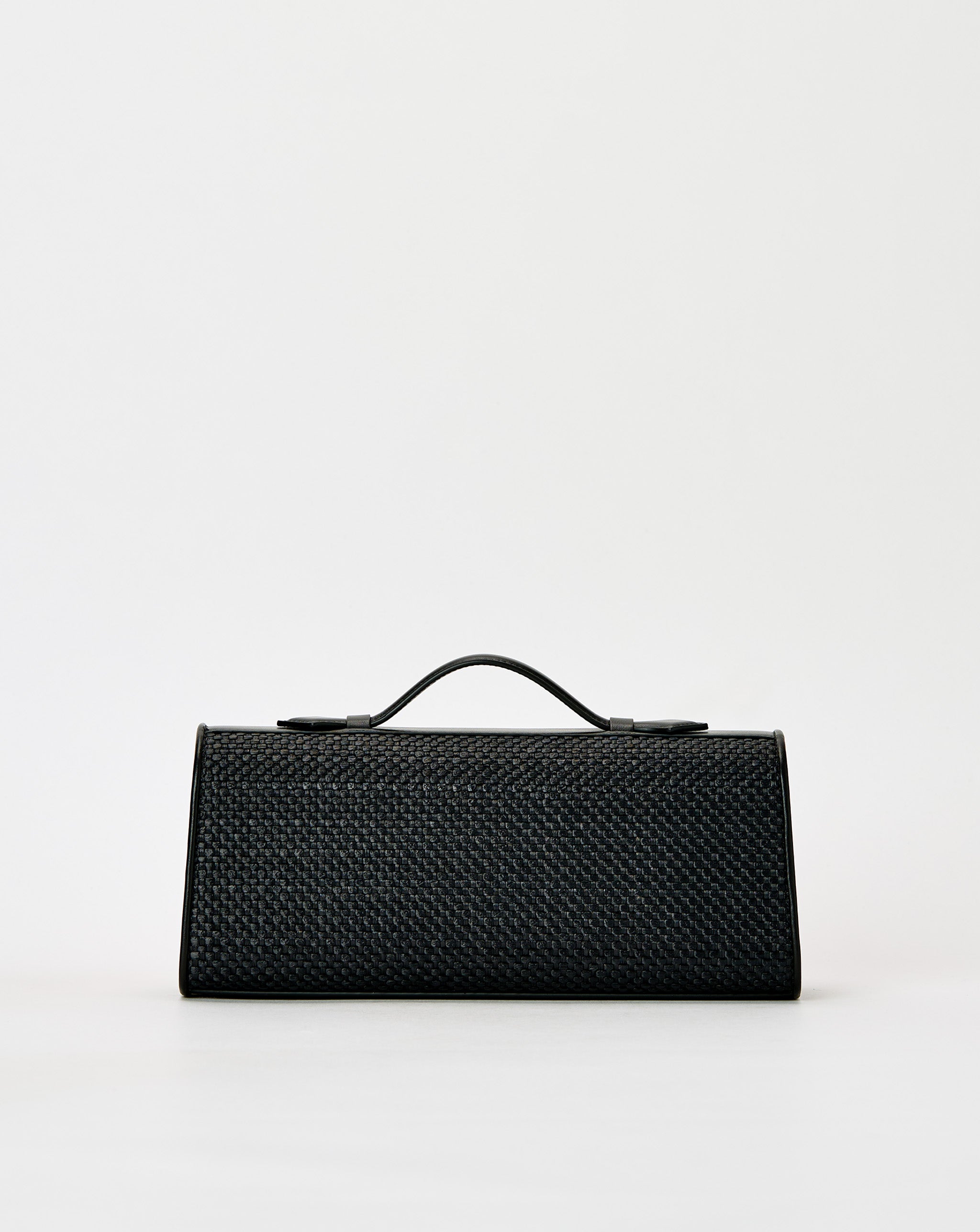 Slim Symmetry Pochette In Raffia Woven