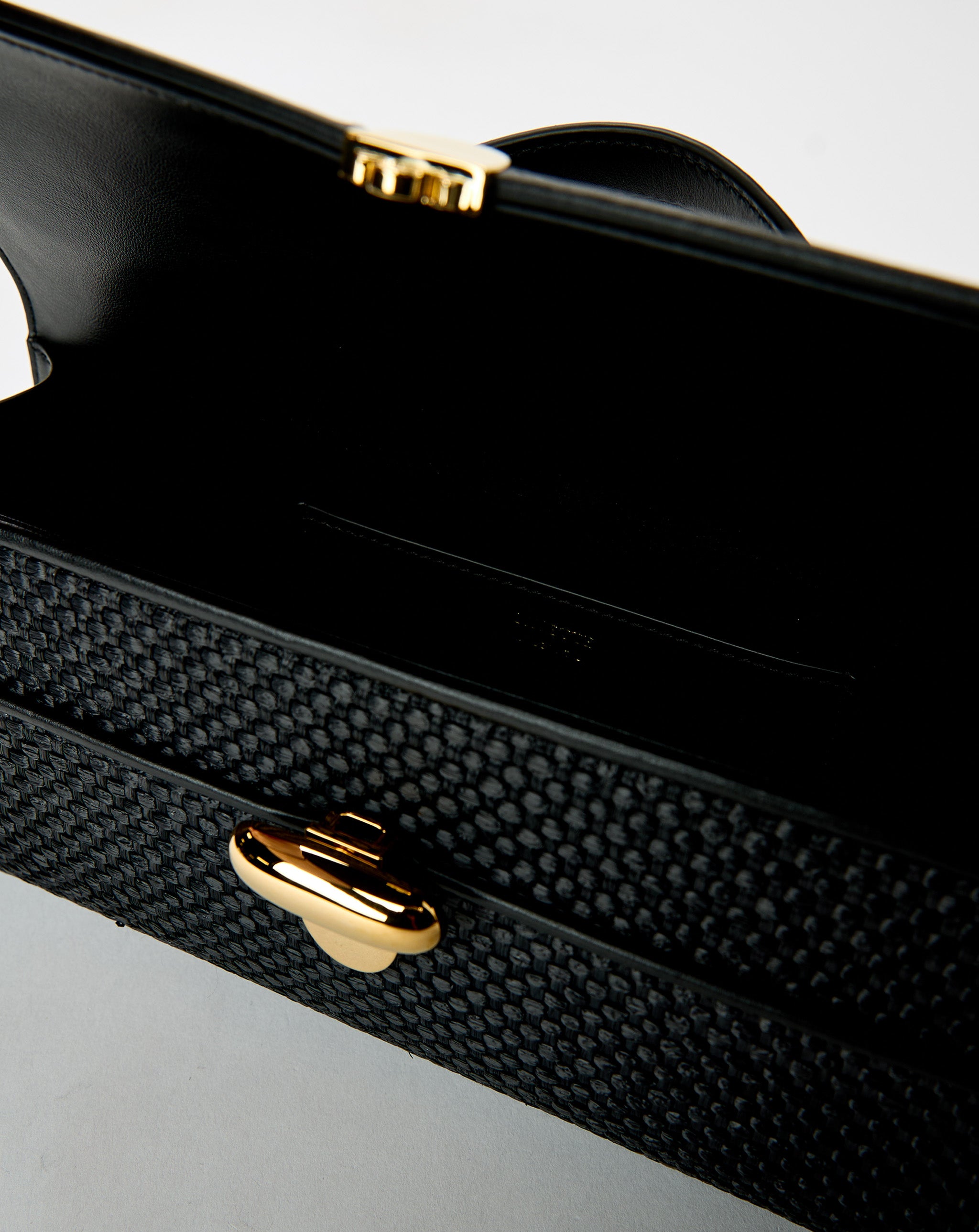 Slim Symmetry Pochette In Raffia Woven