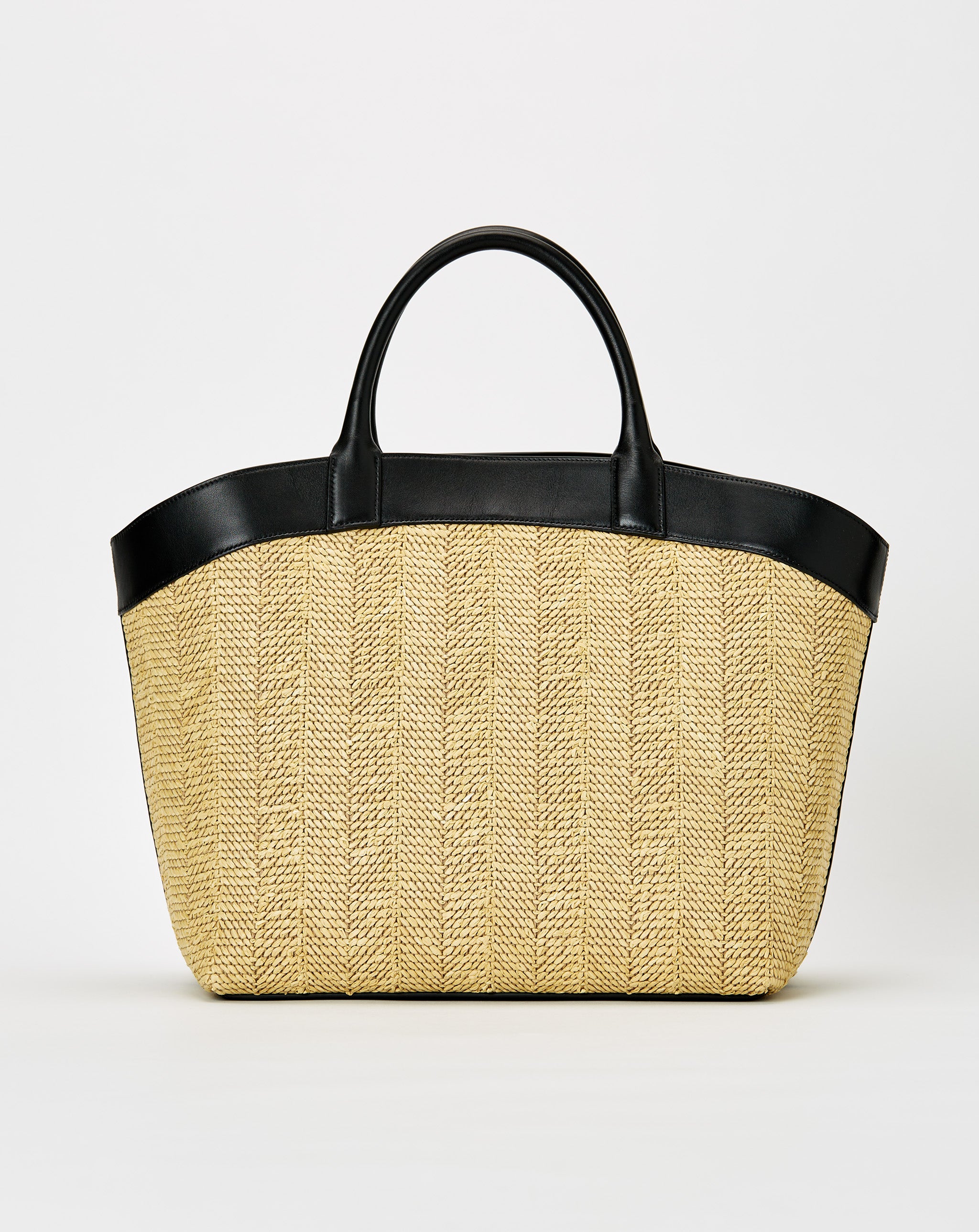 Large Tondo Tote In Raffia