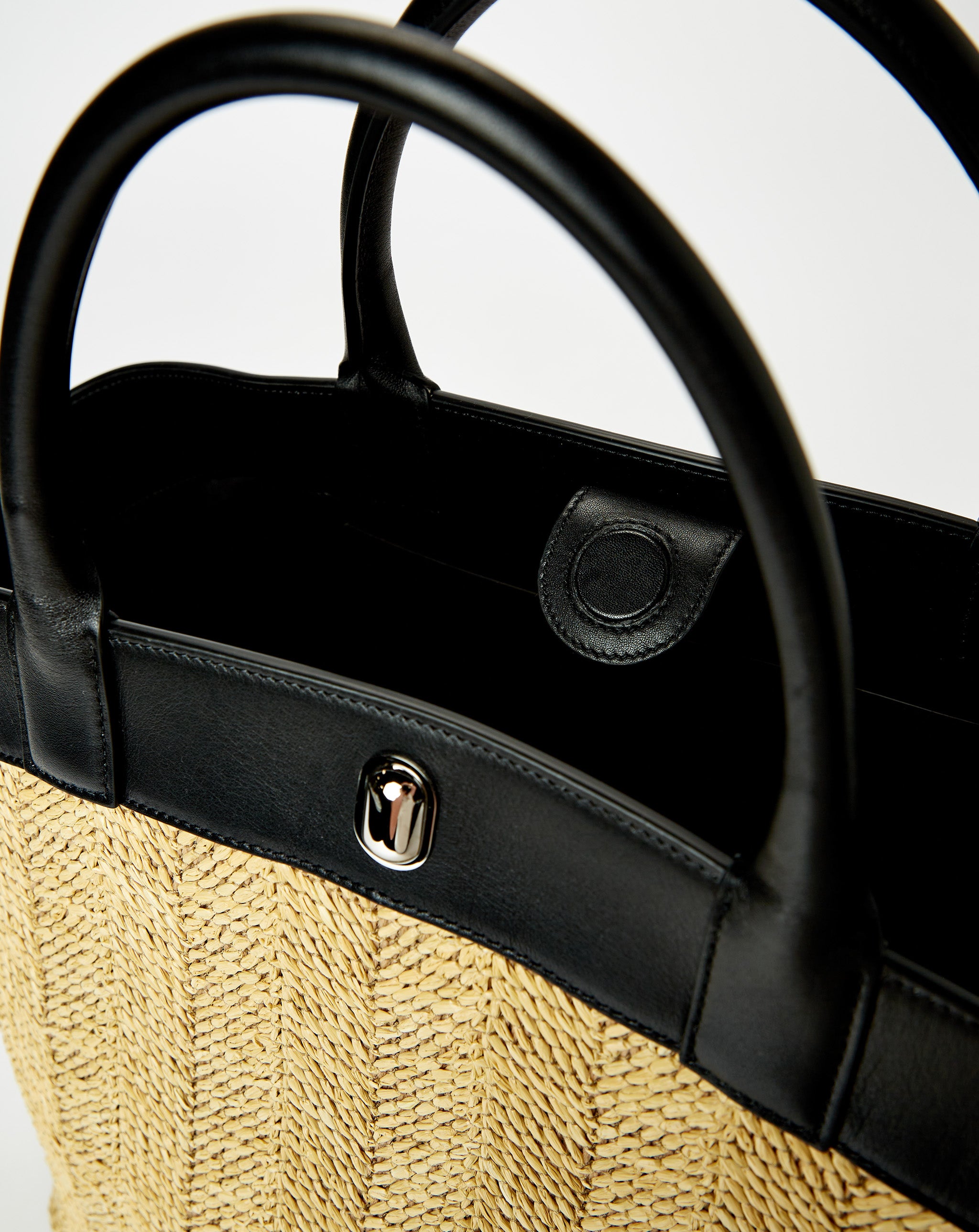 Large Tondo Tote In Raffia