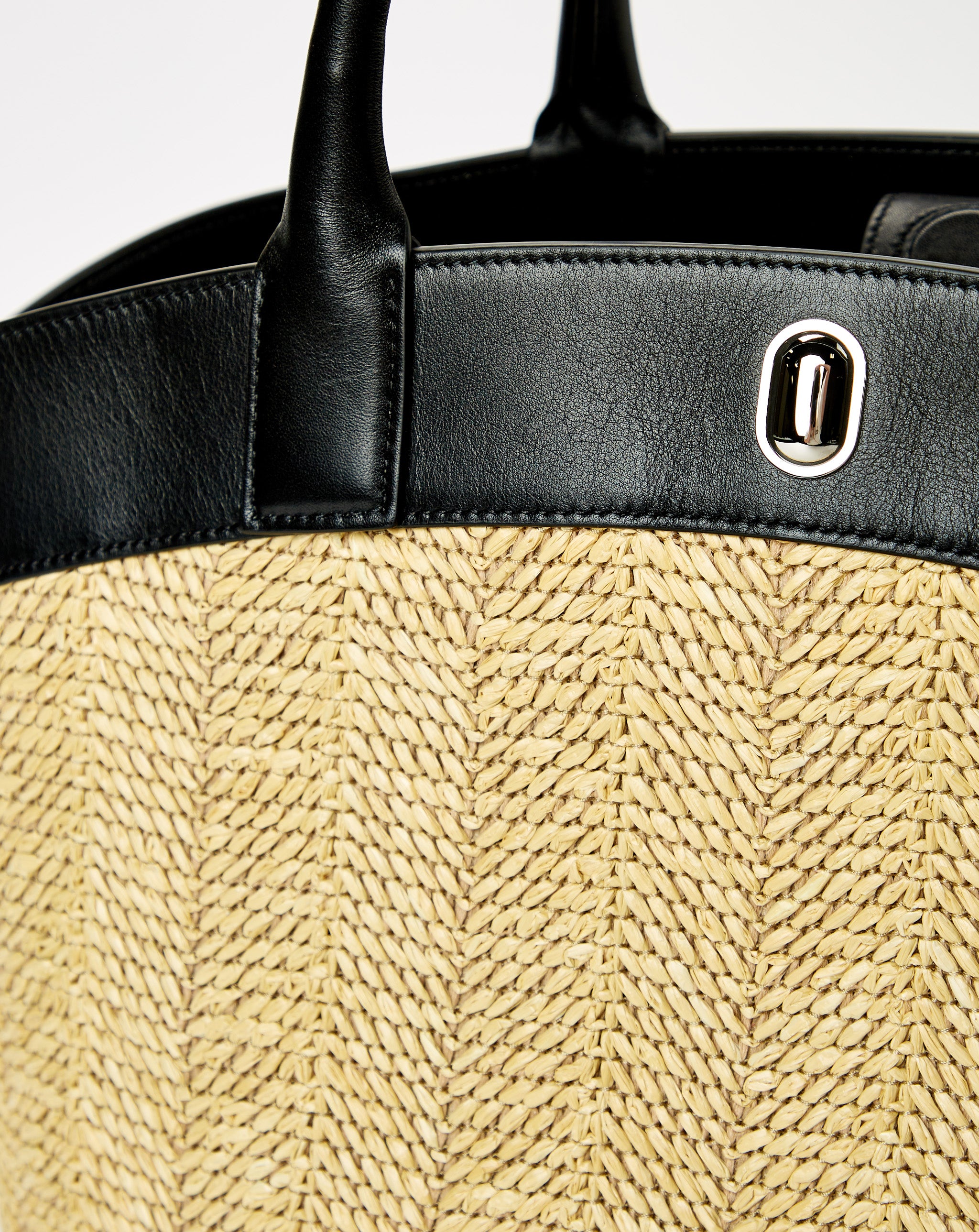 Large Tondo Tote In Raffia