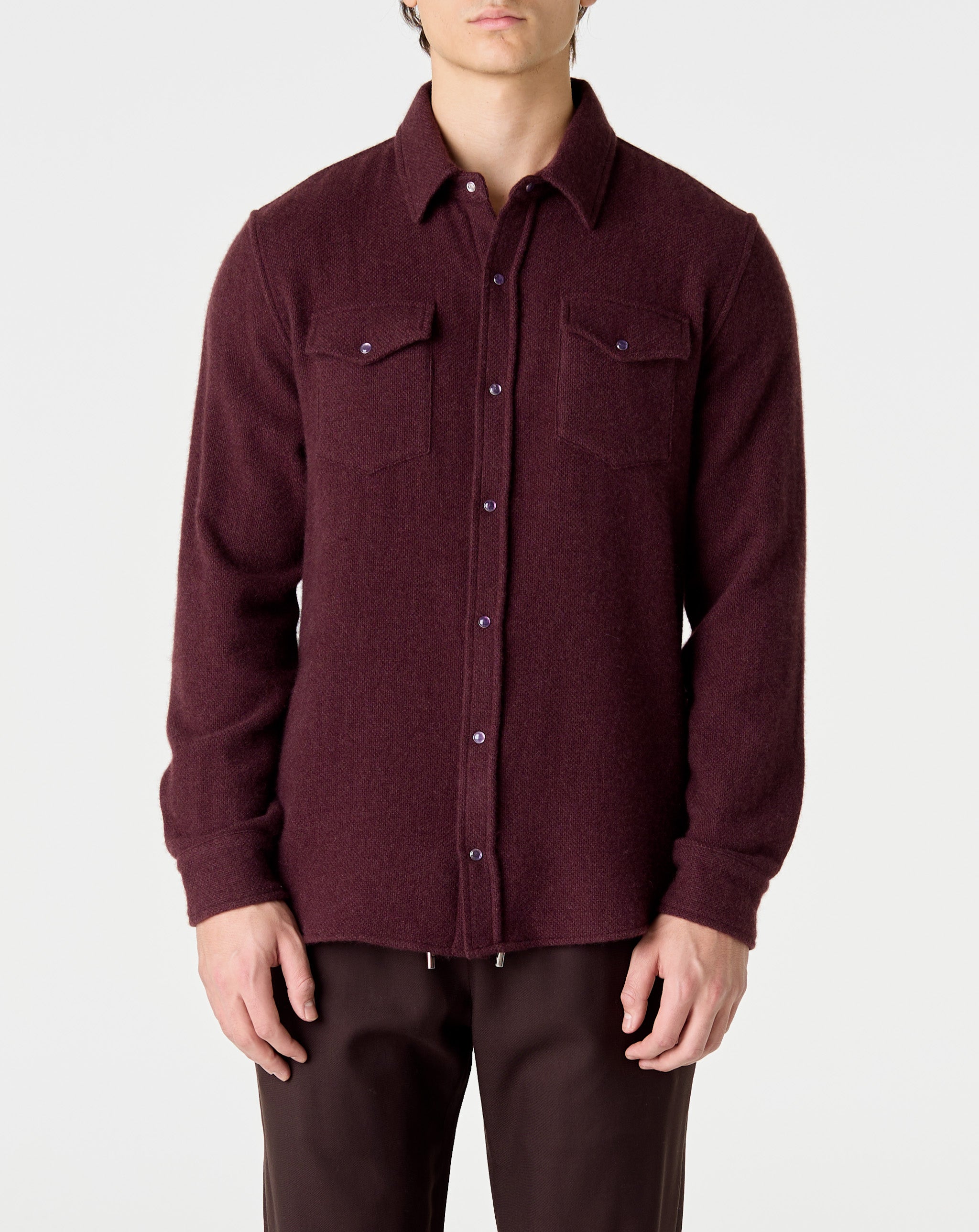 Claret Cashmere Shirt