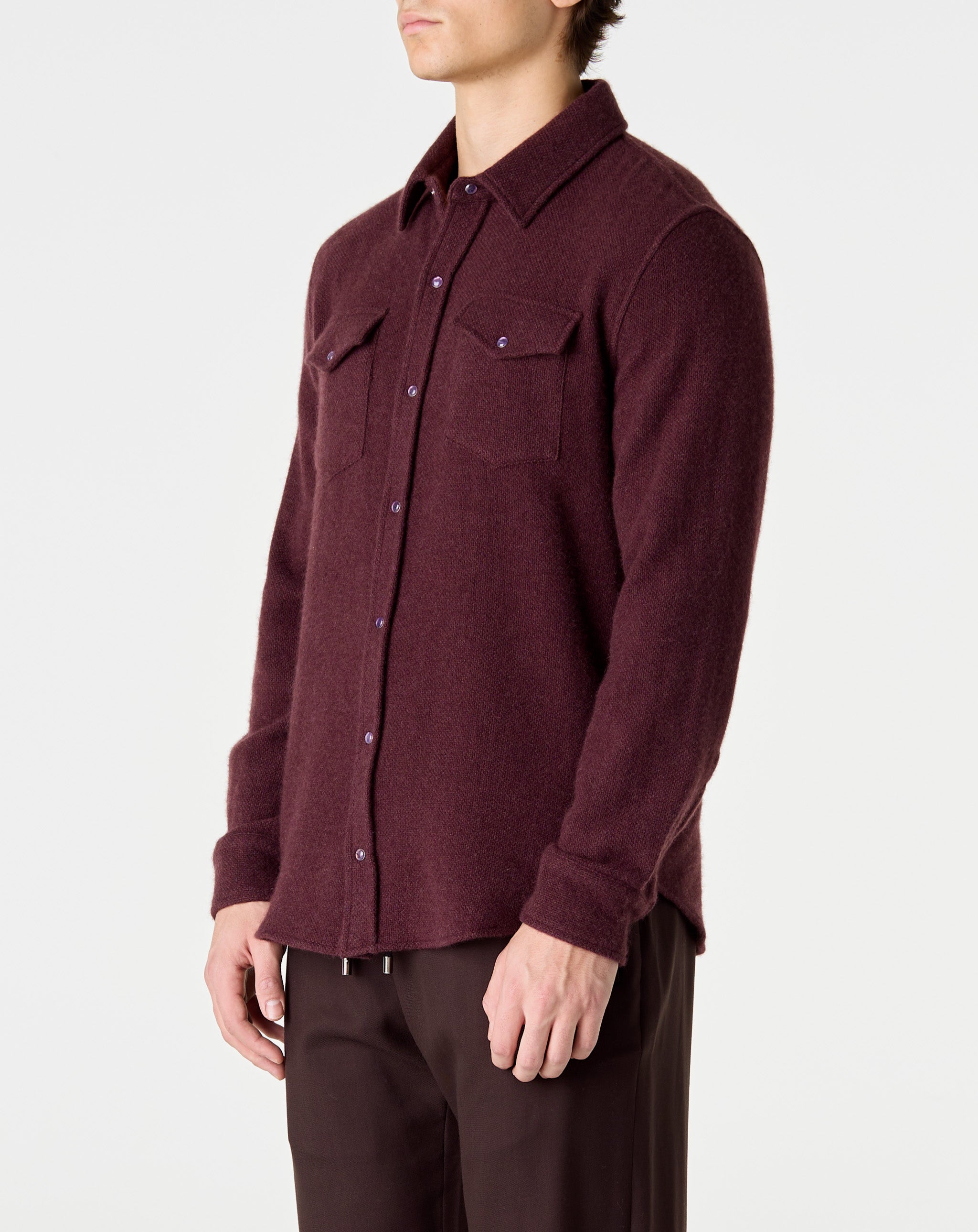 Claret Cashmere Shirt