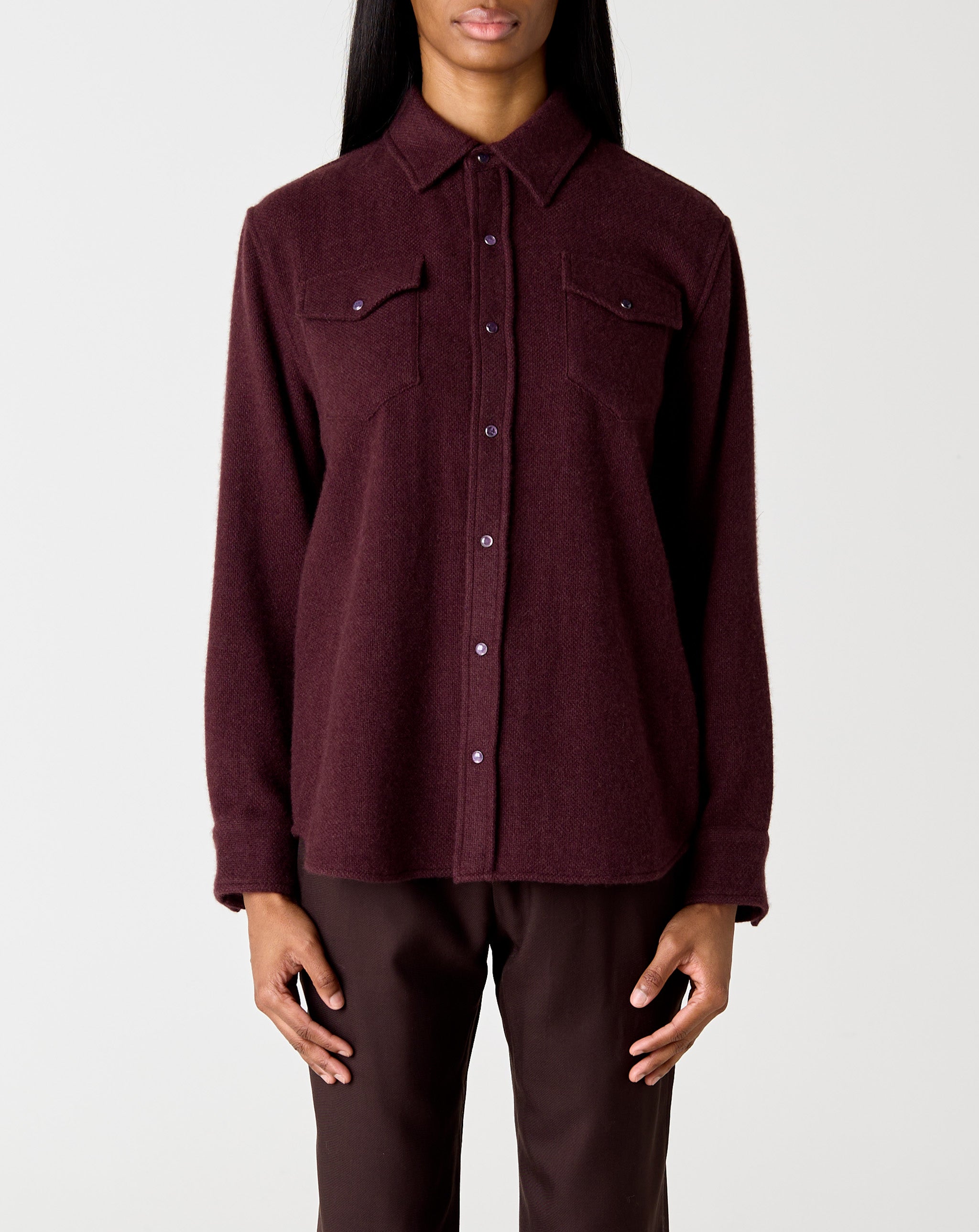 Claret Cashmere Shirt