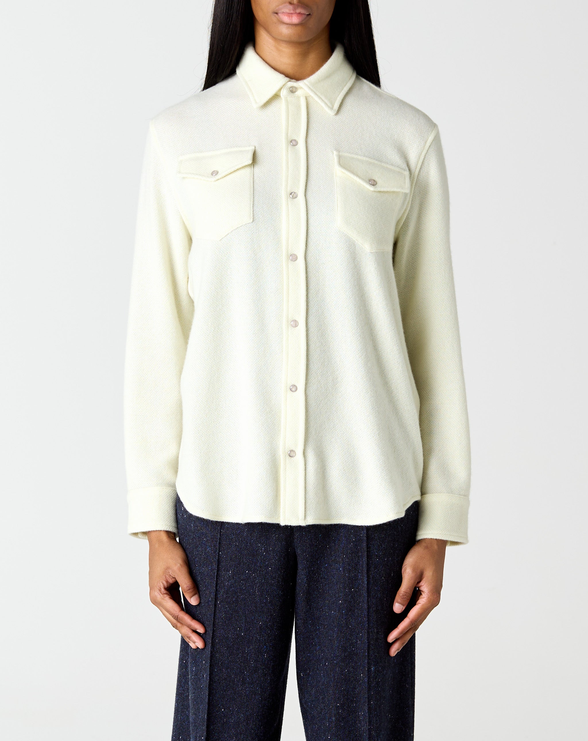 Porcelain Cashmere Shirt