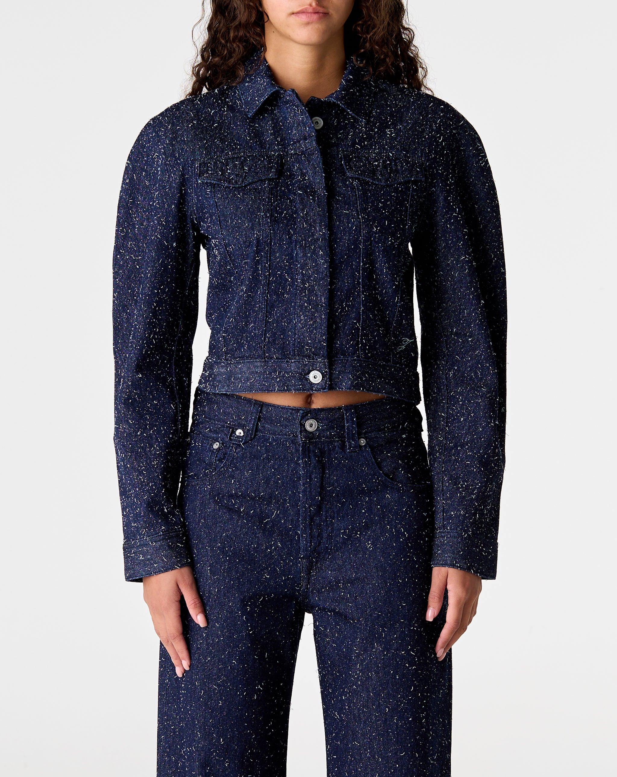 Ovalo Flecked Denim Jacket