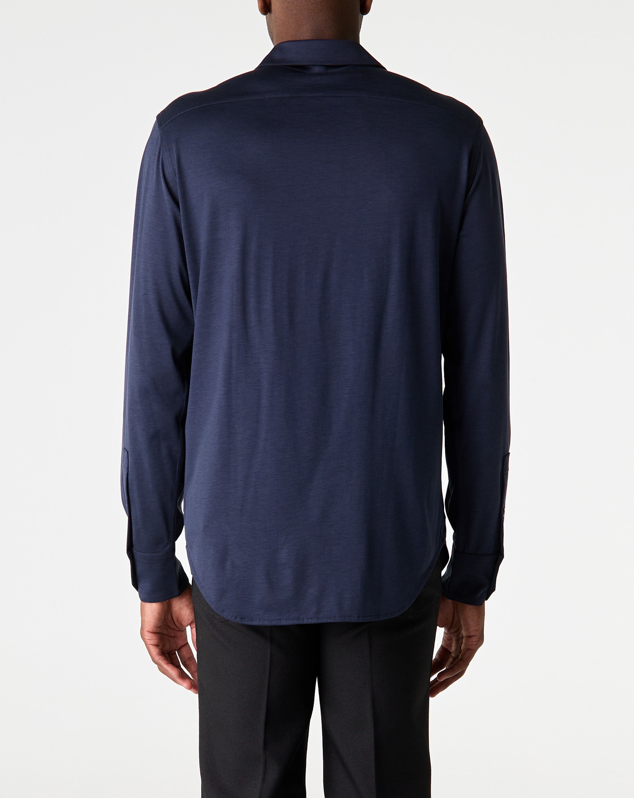 Silk Blend Military Shirt