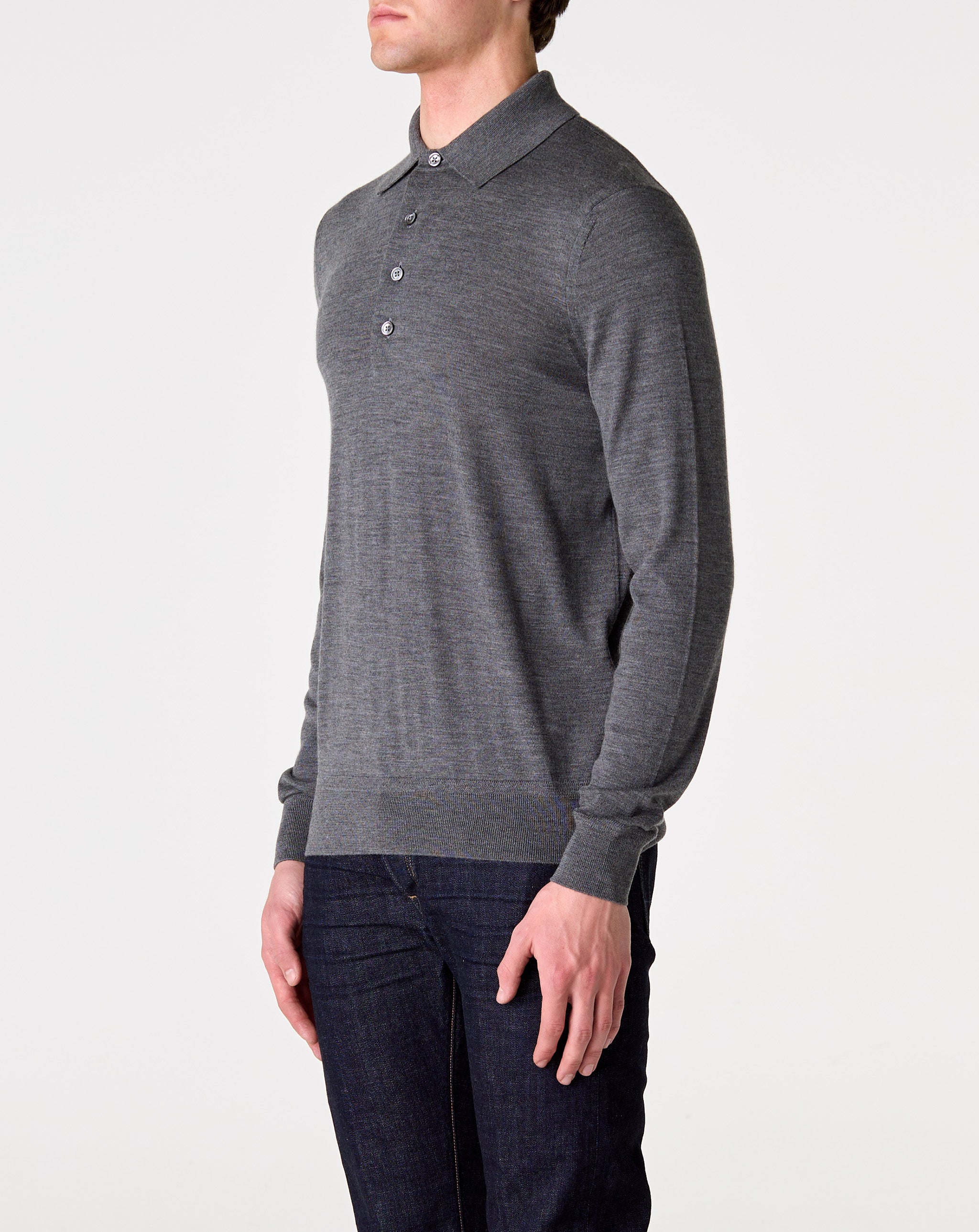 Wool L/S Polo