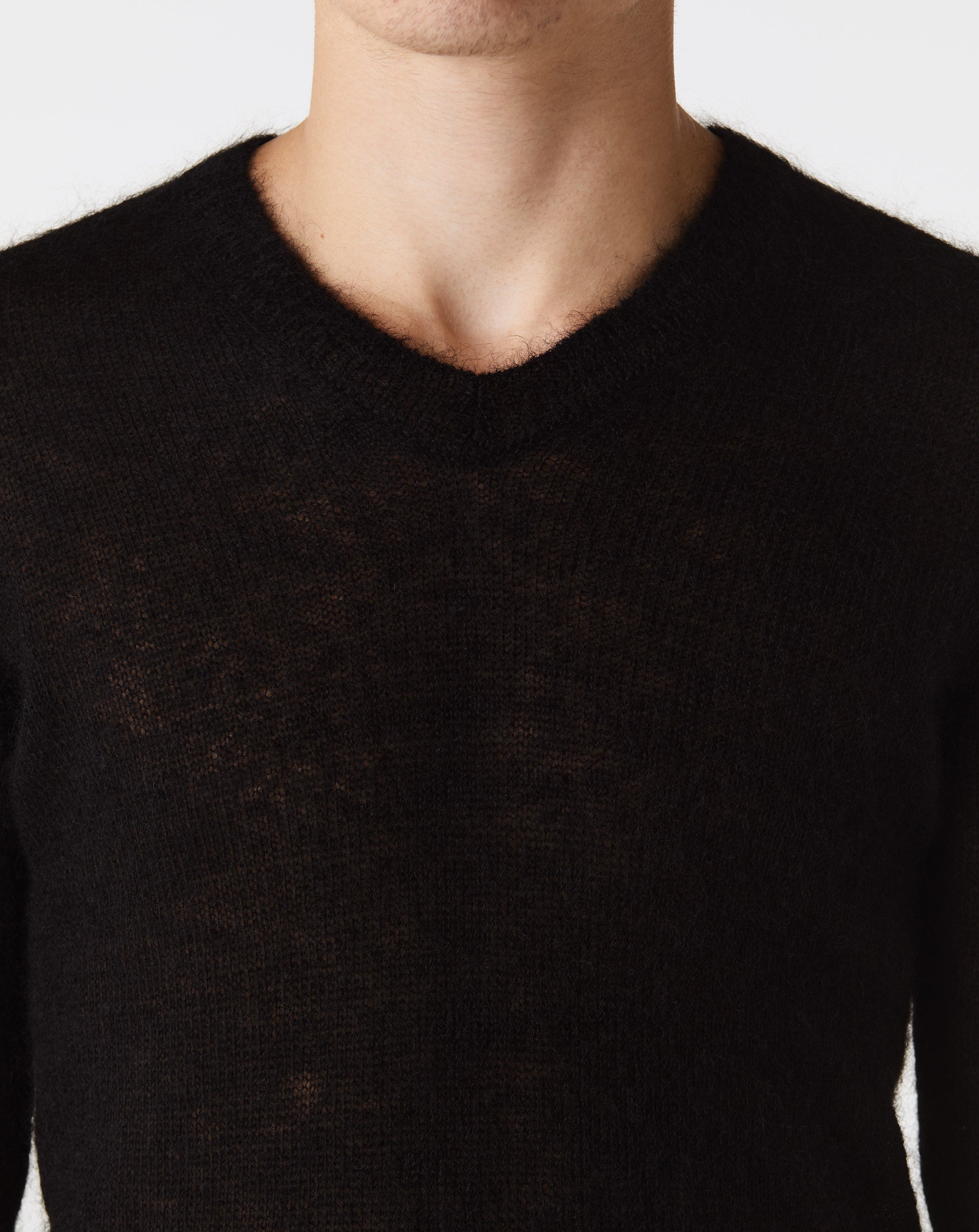 Mohair Blend V Neck
