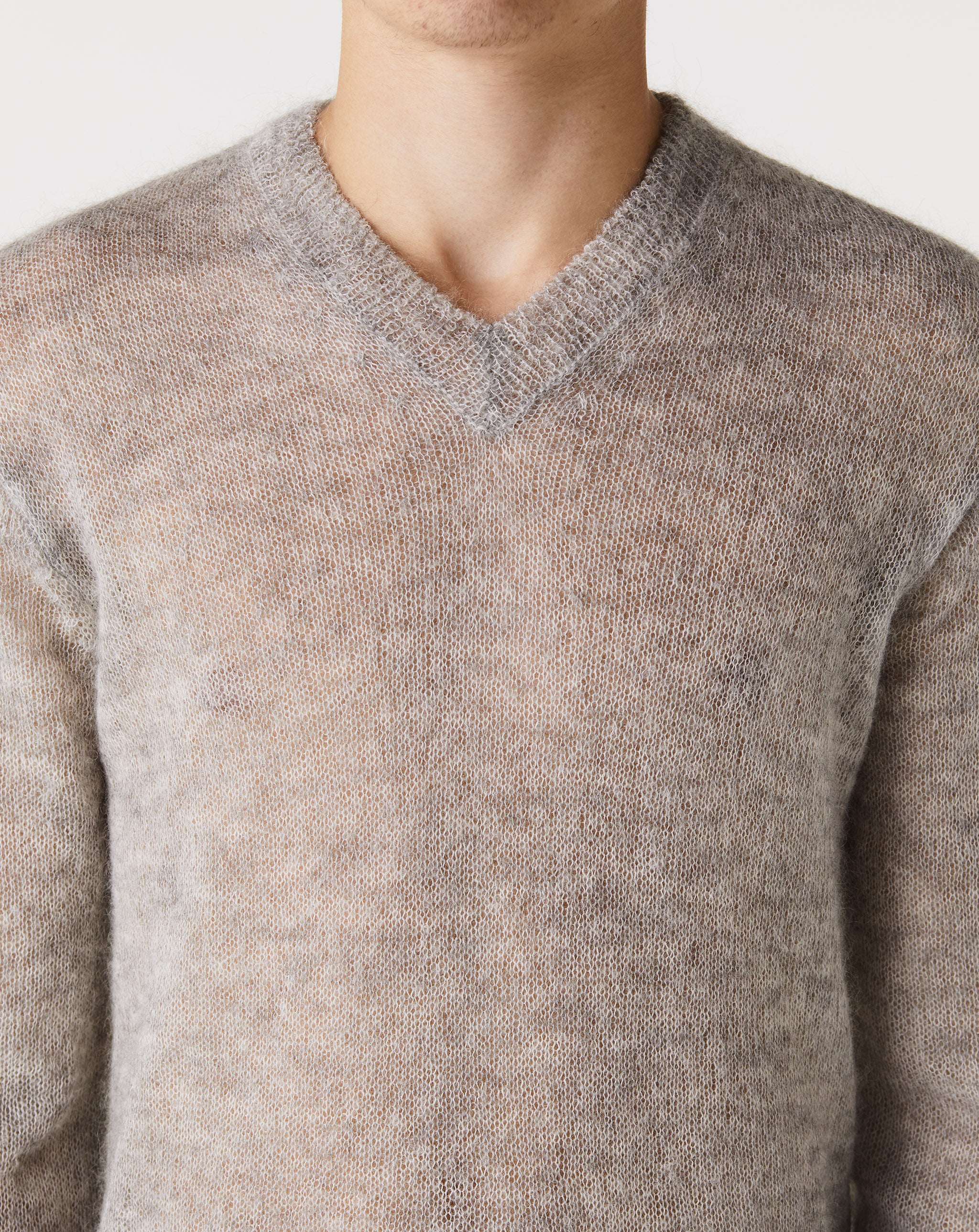 Mohair Blend V Neck
