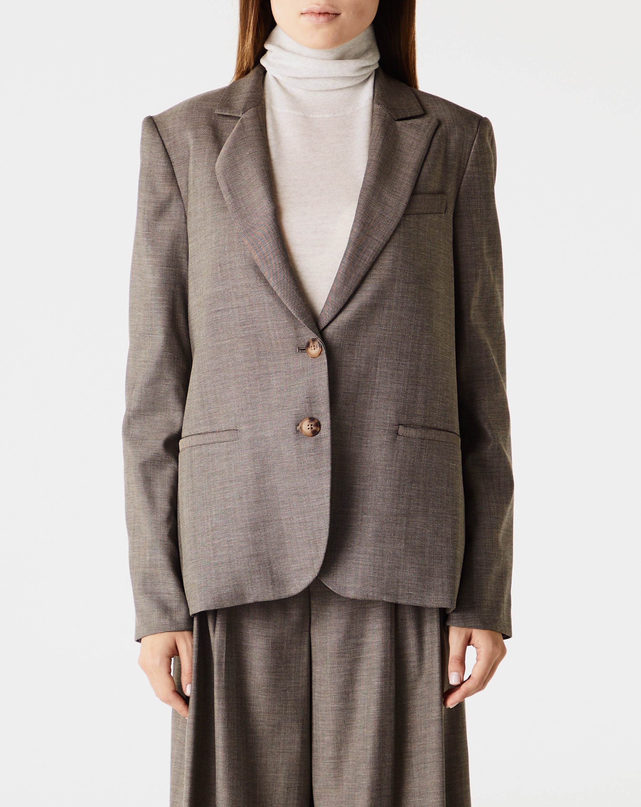 Boyfriend Blazer With Zipper
