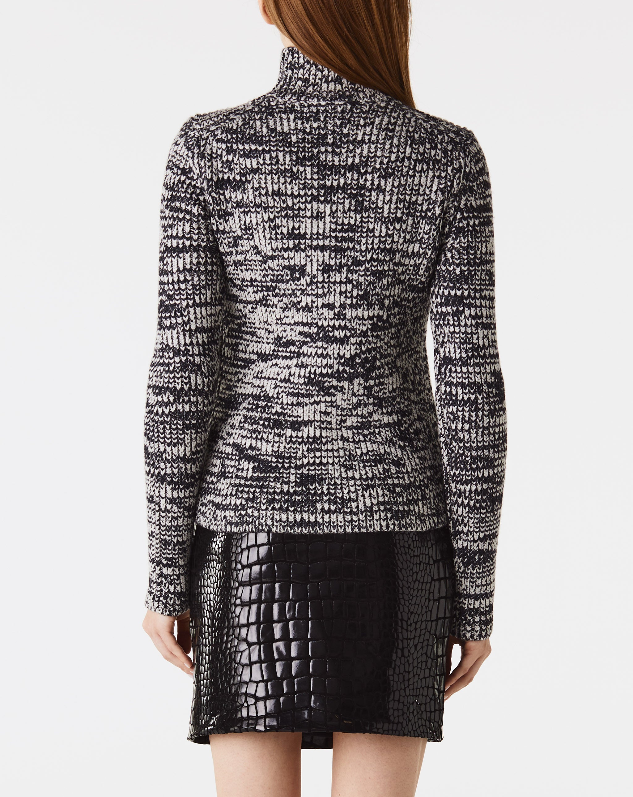 Wool/Silk Rib Turtleneck