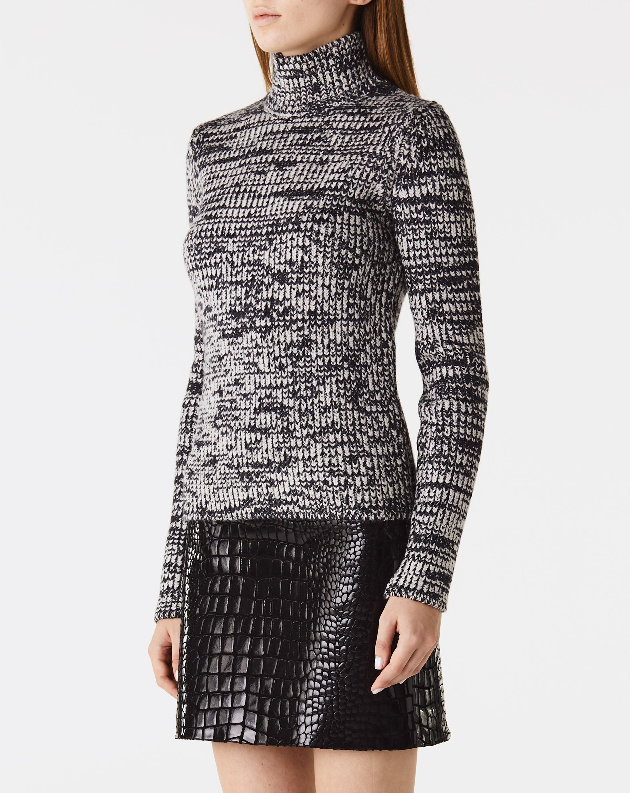Wool/Silk Rib Turtleneck