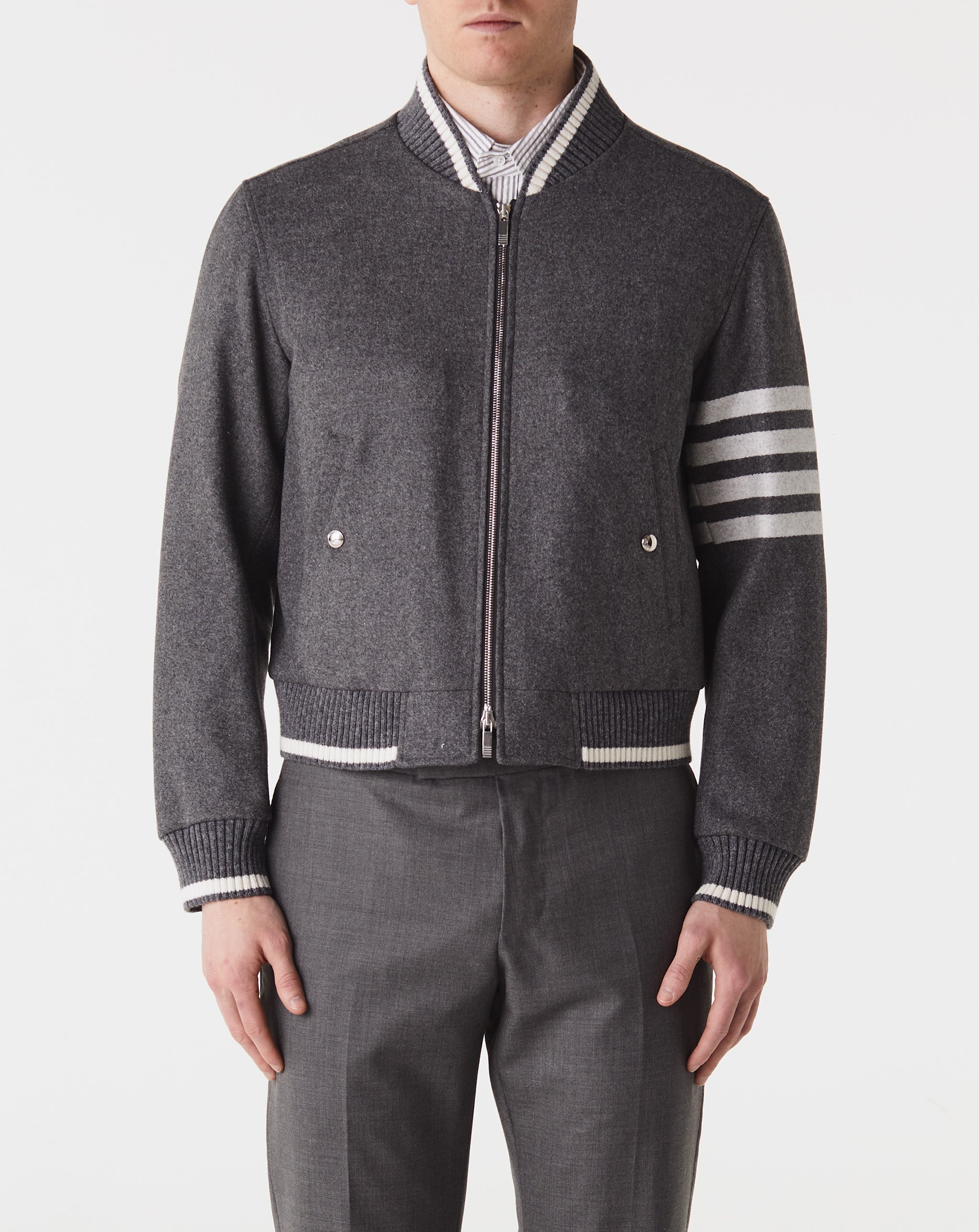 Knit Rib Blouson Jacket