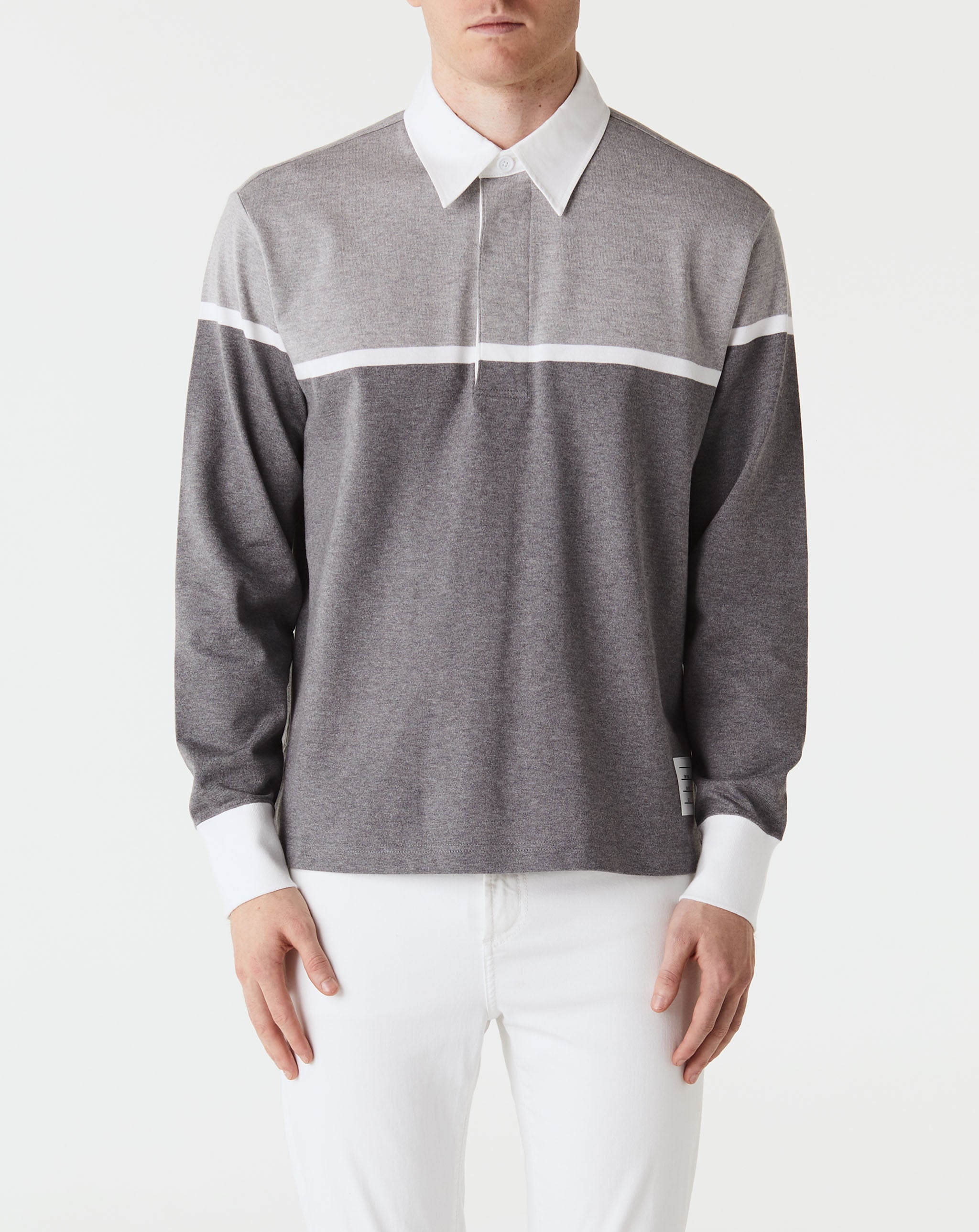 Long Sleeve Rugby Polo 4 Bar