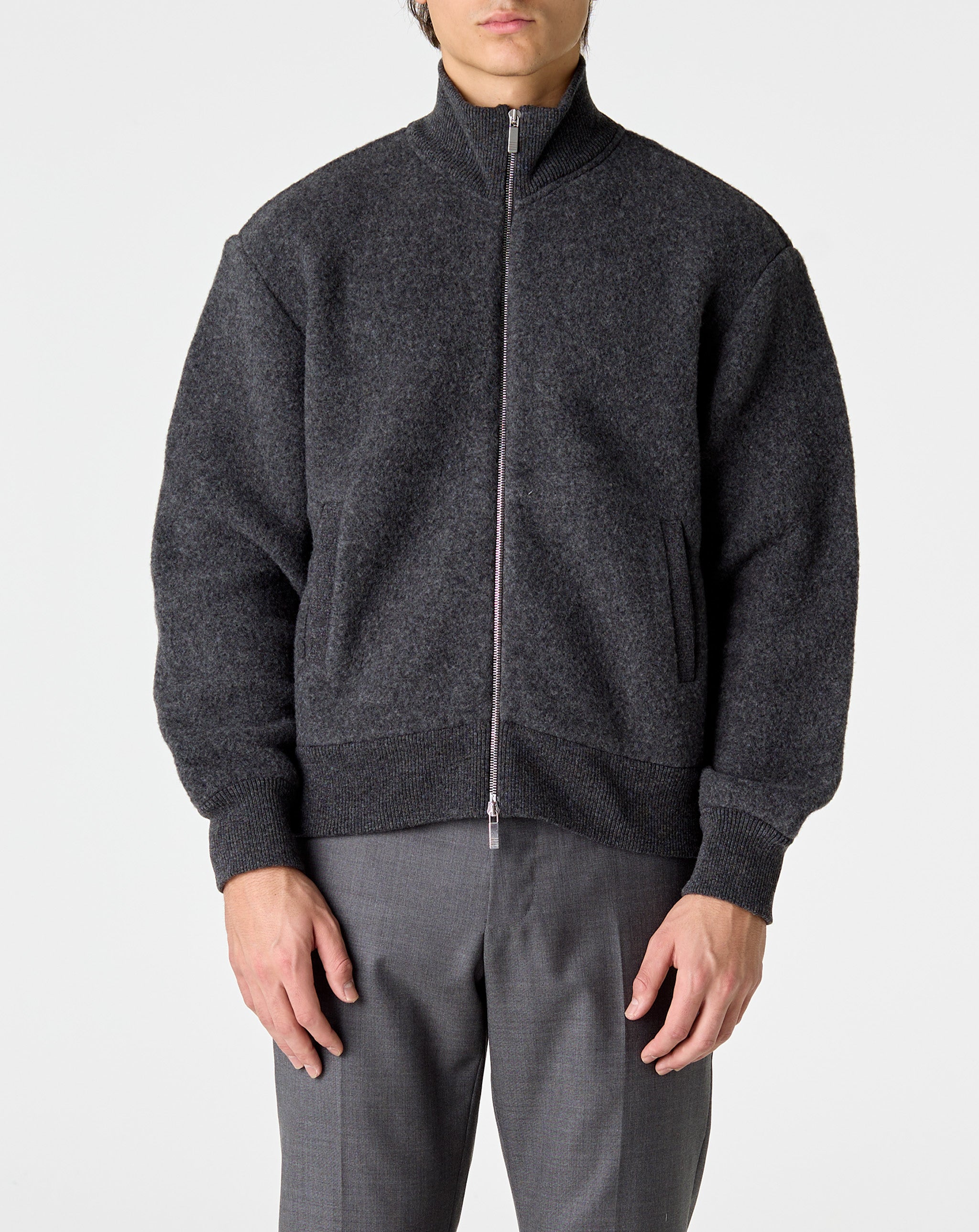 Funnel Neck Zip Jacket
