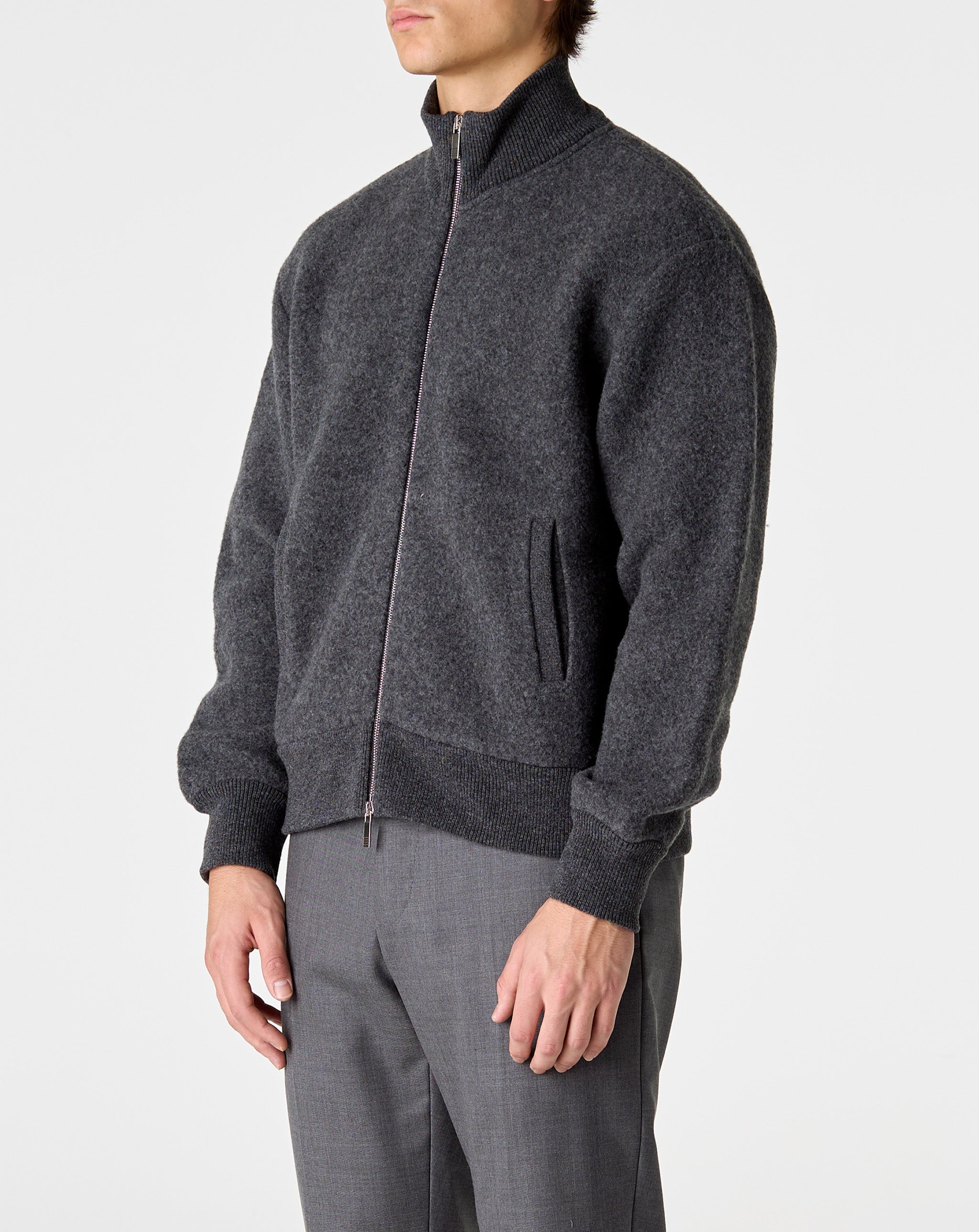 Funnel Neck Zip Jacket