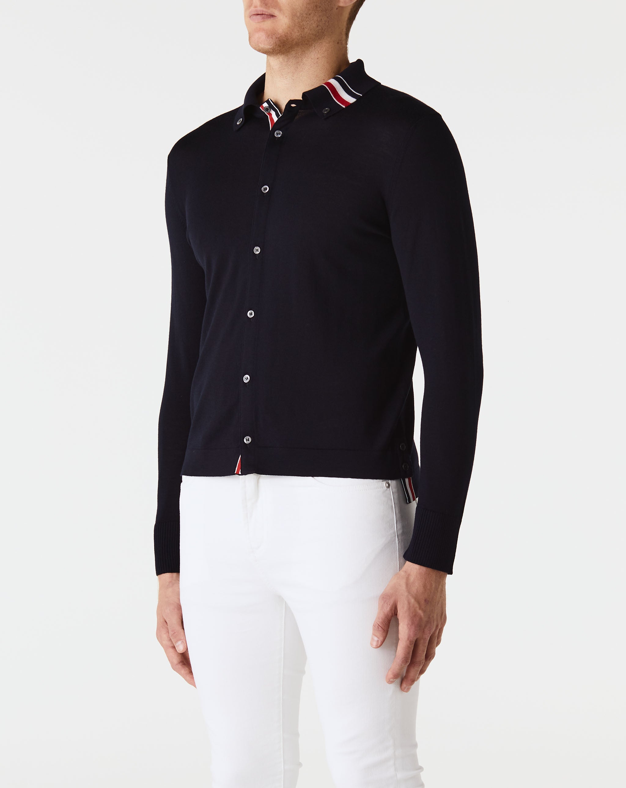 Jersey Stitch Button Down