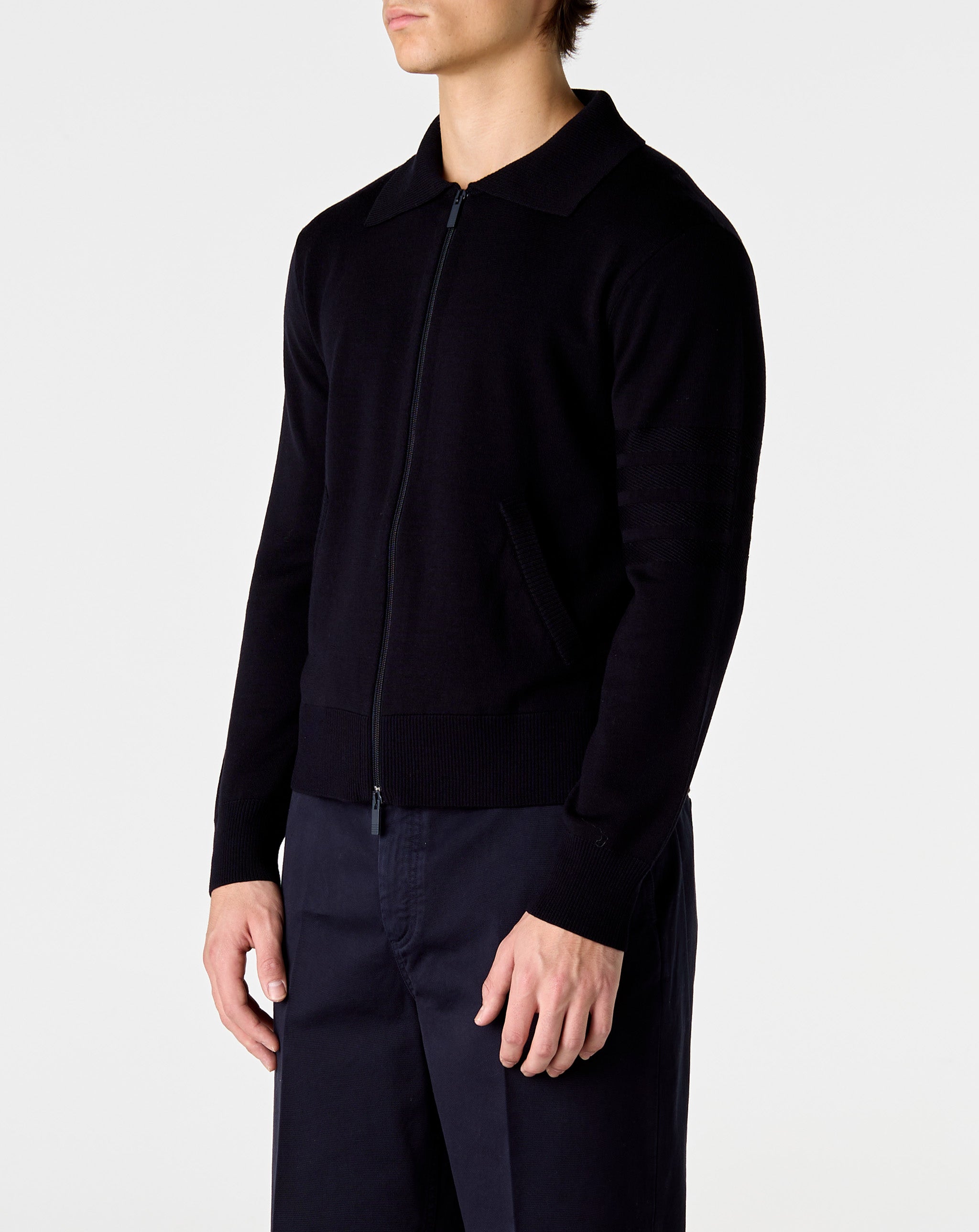 Full Zip Cardigan 4 Bar