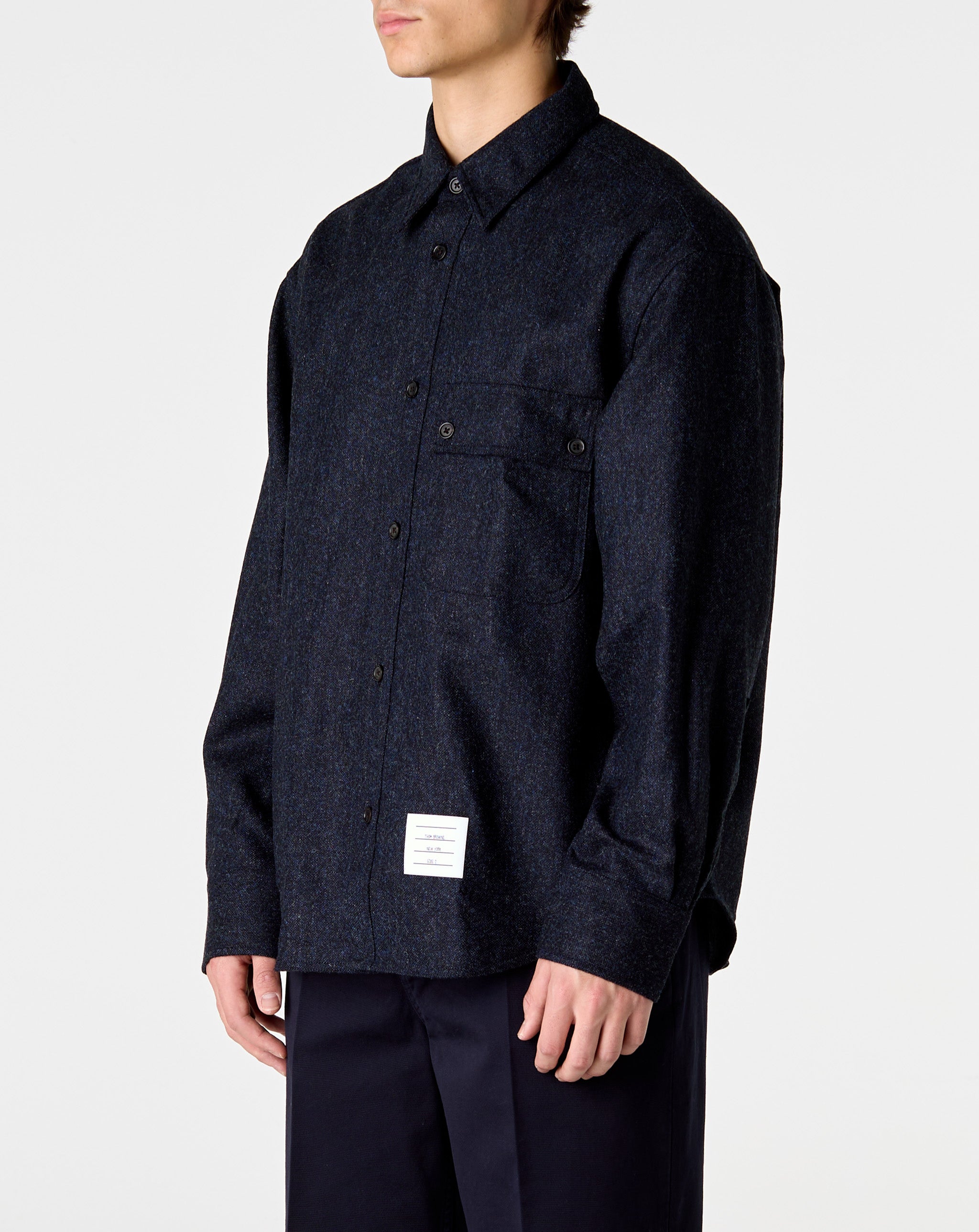 Oversized Shirt Donegal Tweed