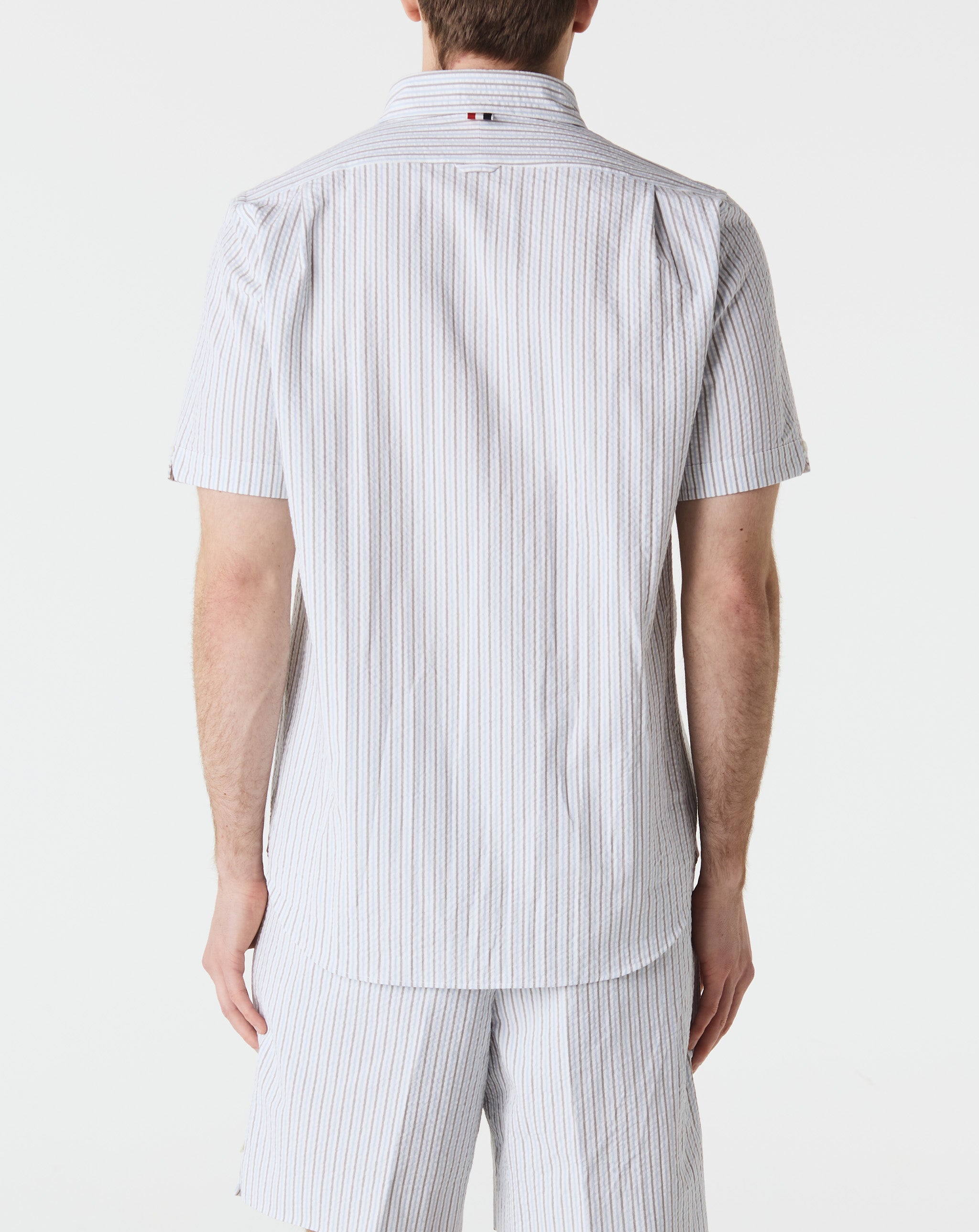 Short Sleeve Round Collar Shirt