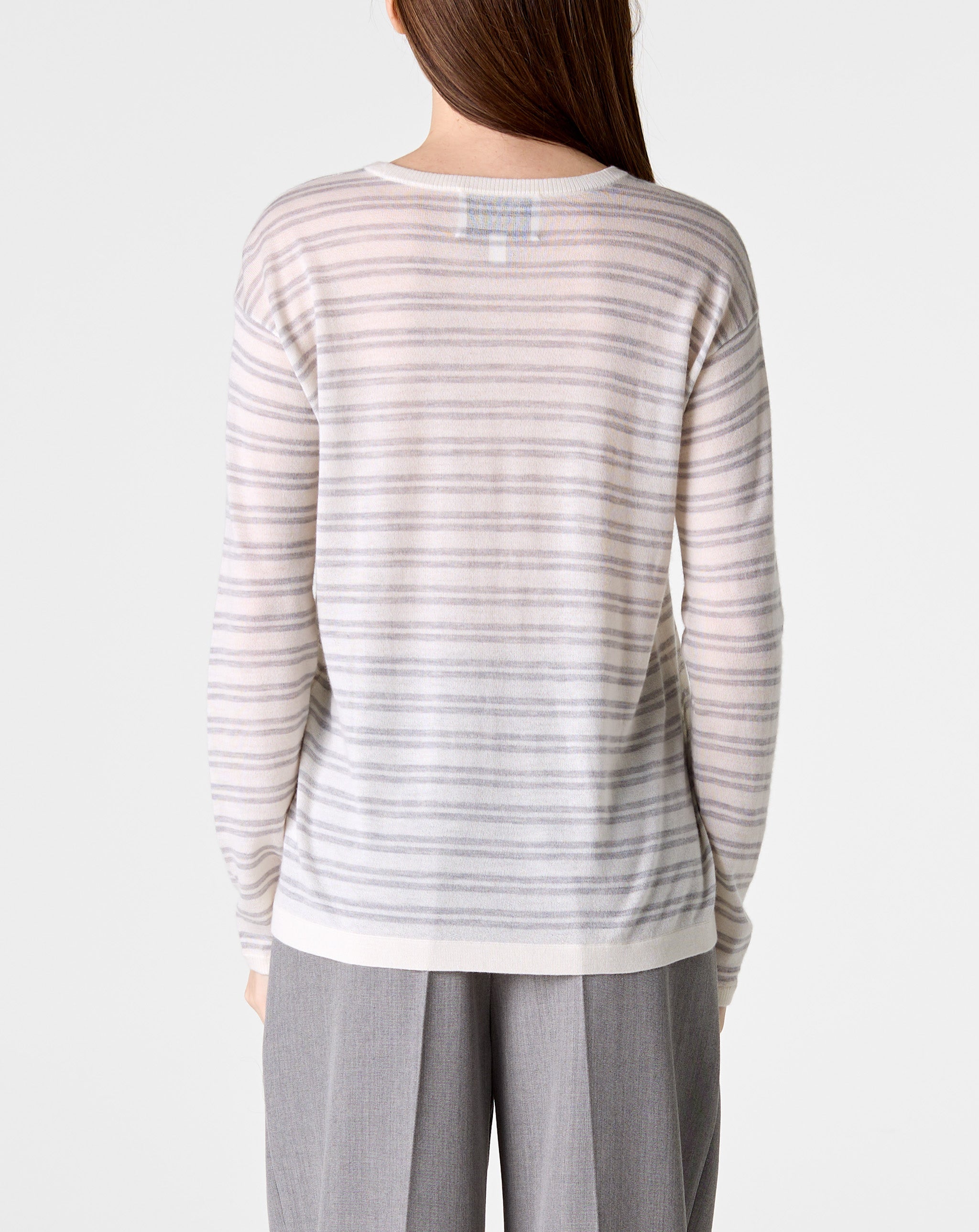 Striped L/S True Crewneck