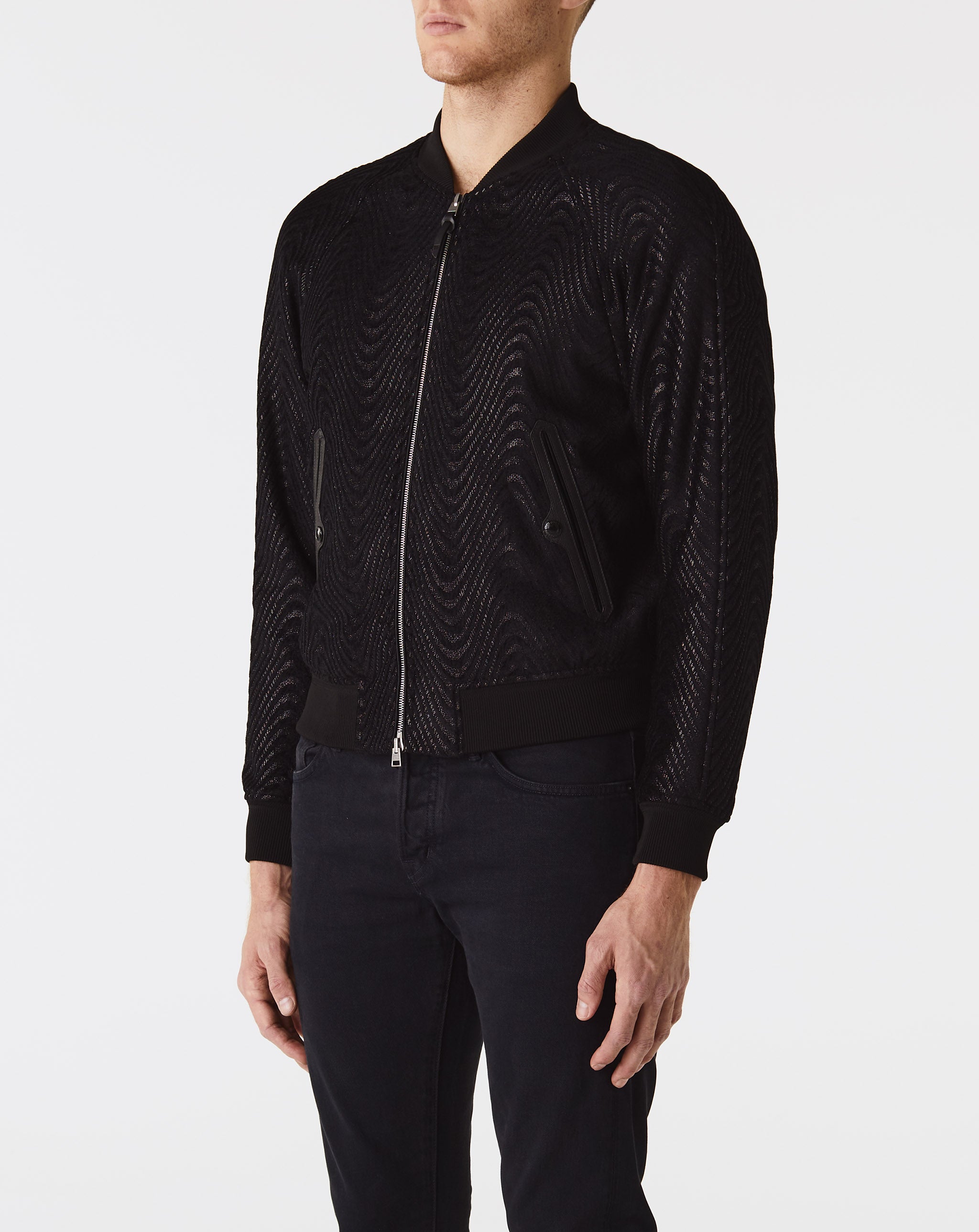 Wave Jacquard Bomber