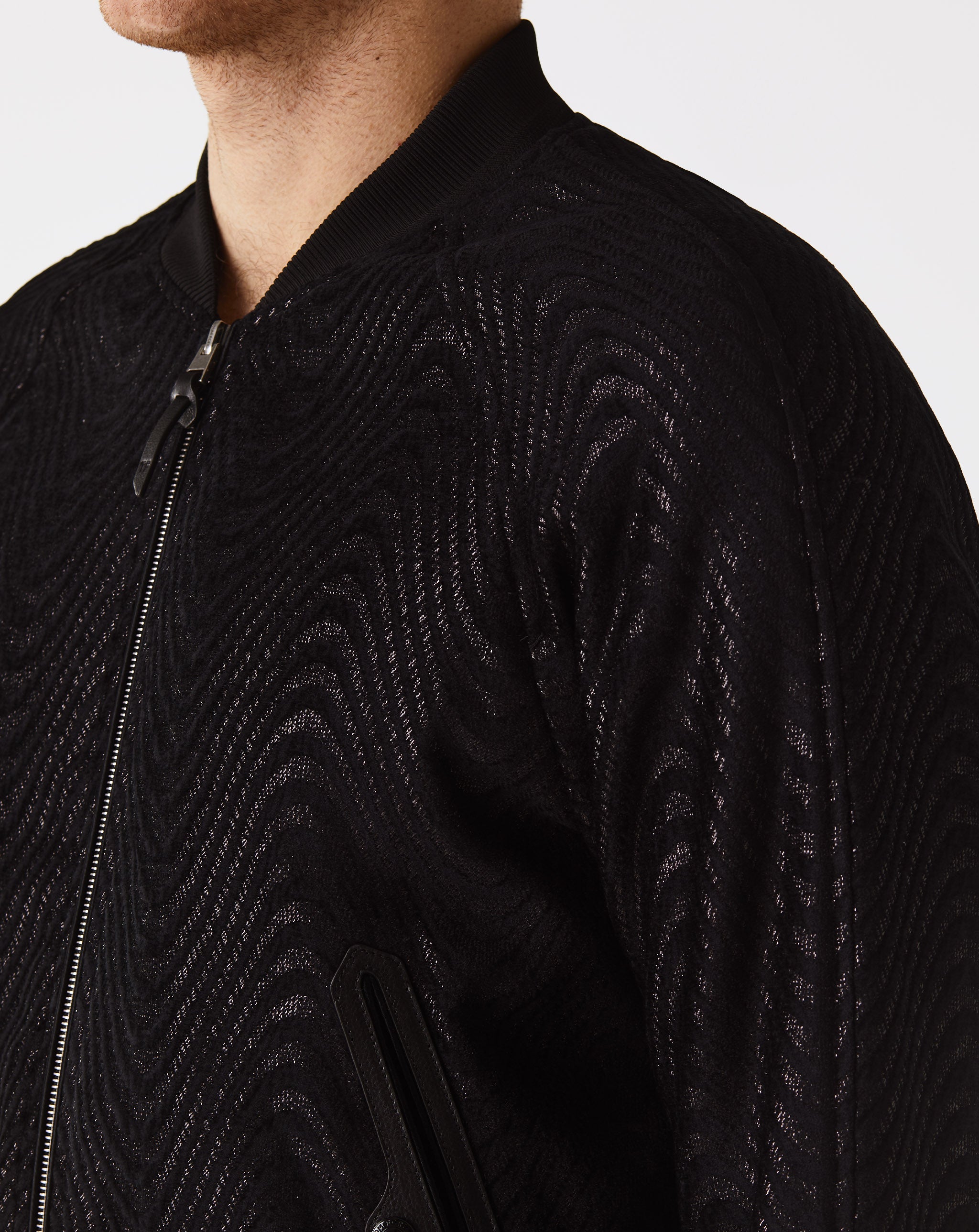 Wave Jacquard Bomber