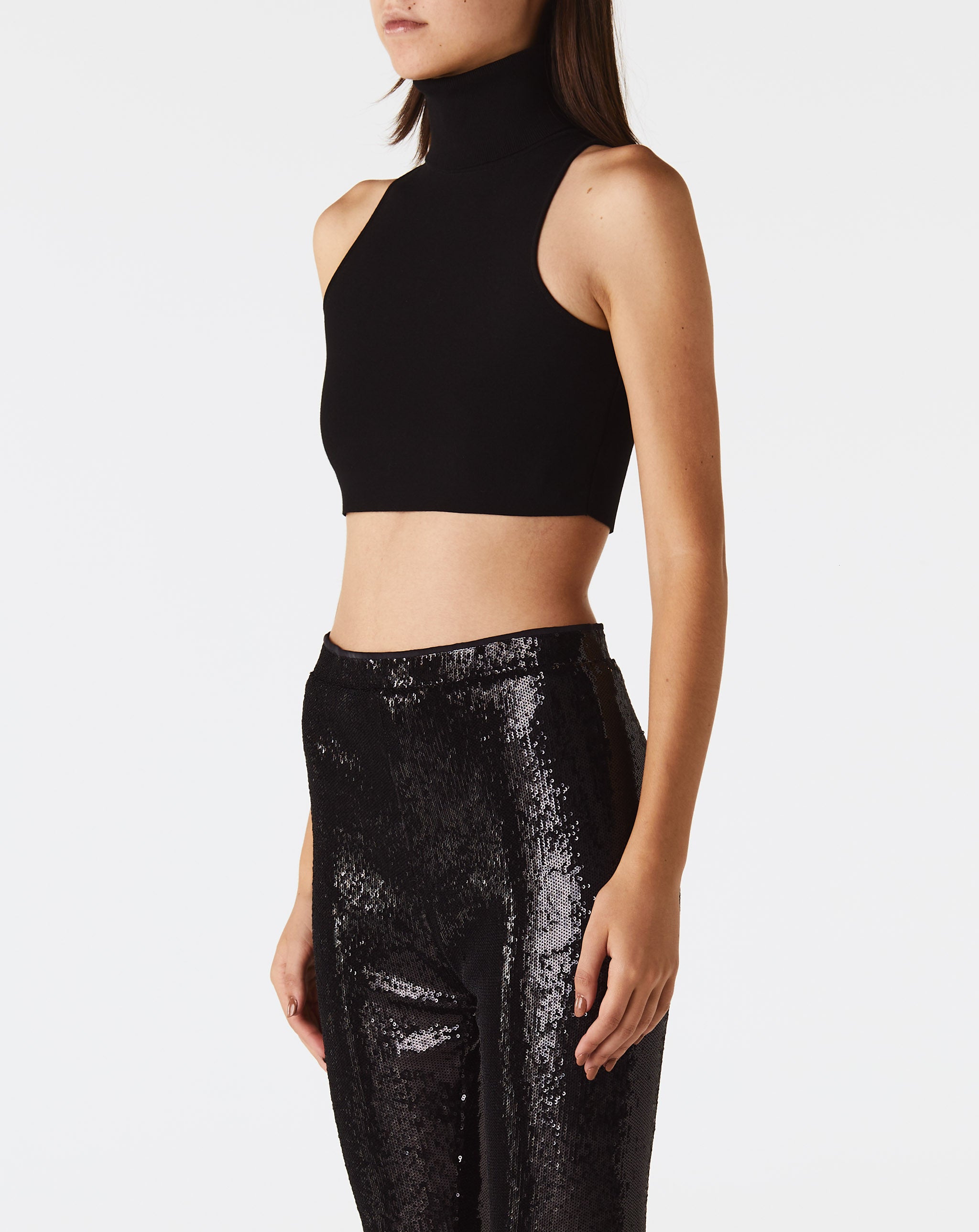 Halterneck Knit Crop Top