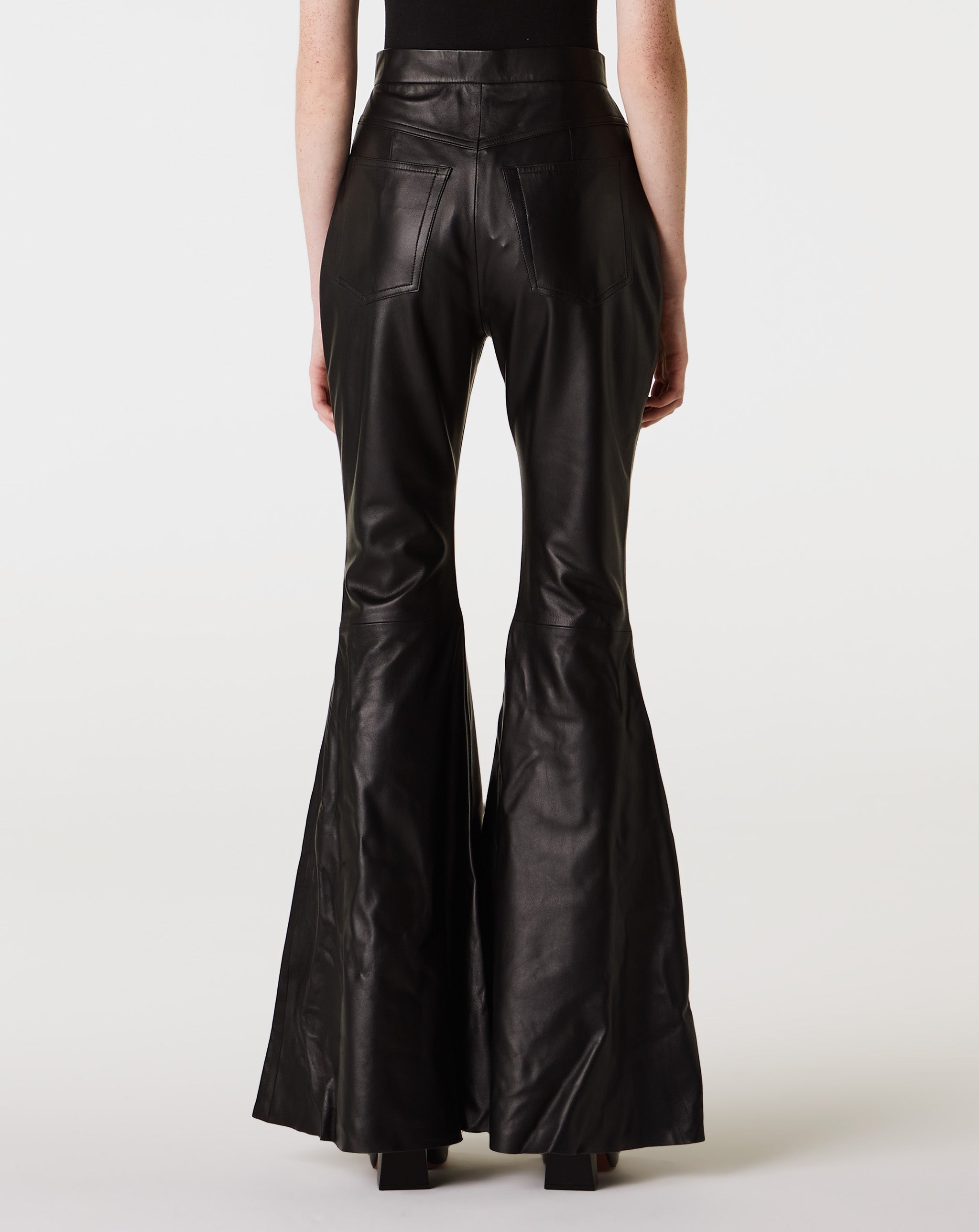 Flare Leather Pants