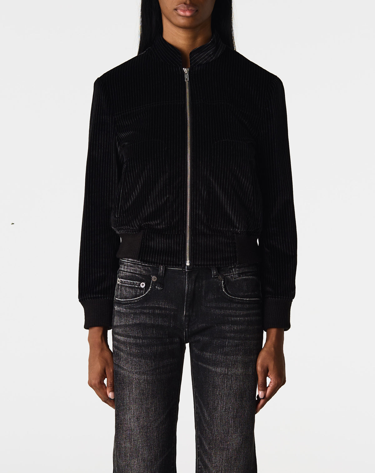 Shrunken Jacket W/ Stand Collar
