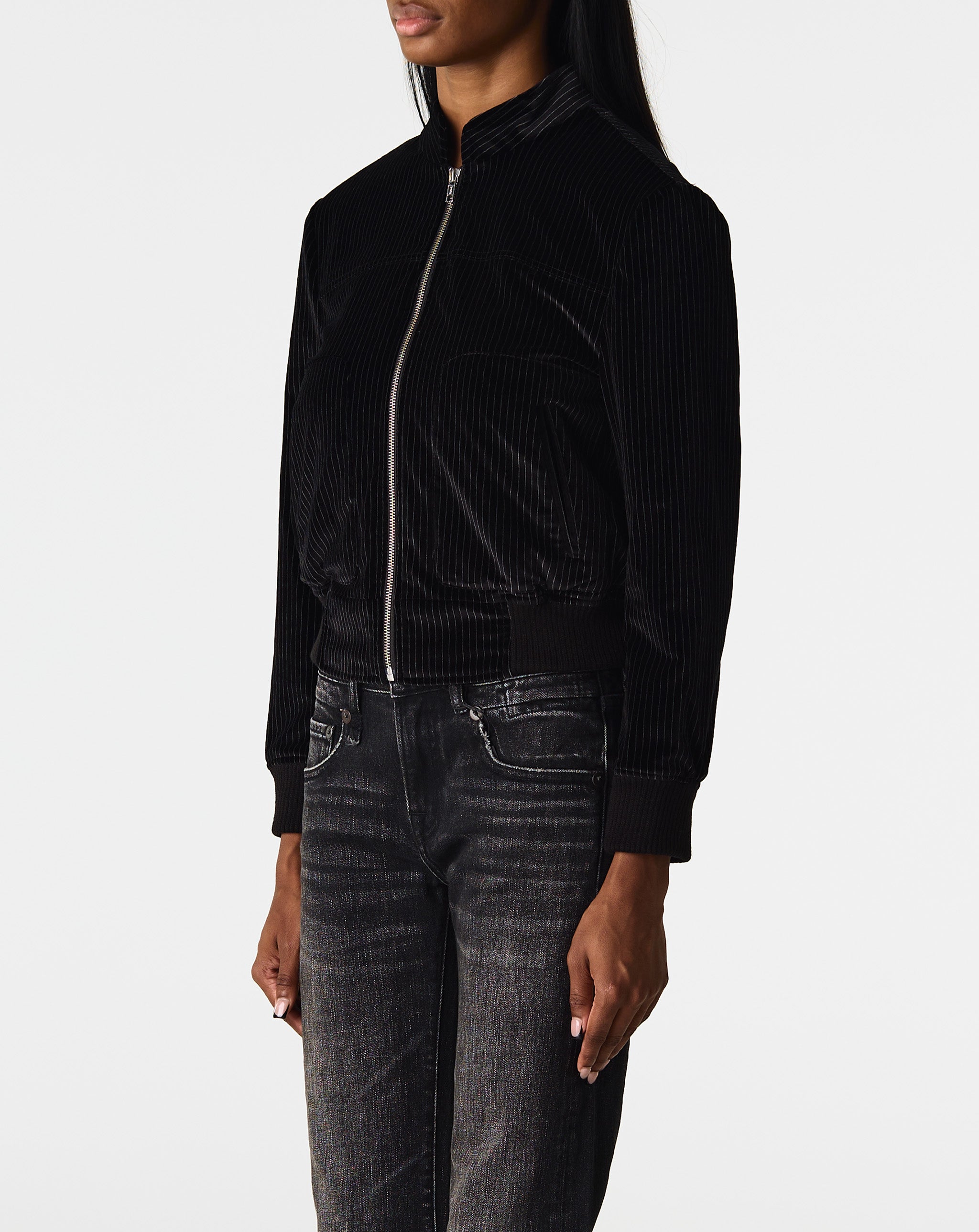 Shrunken Jacket W/ Stand Collar