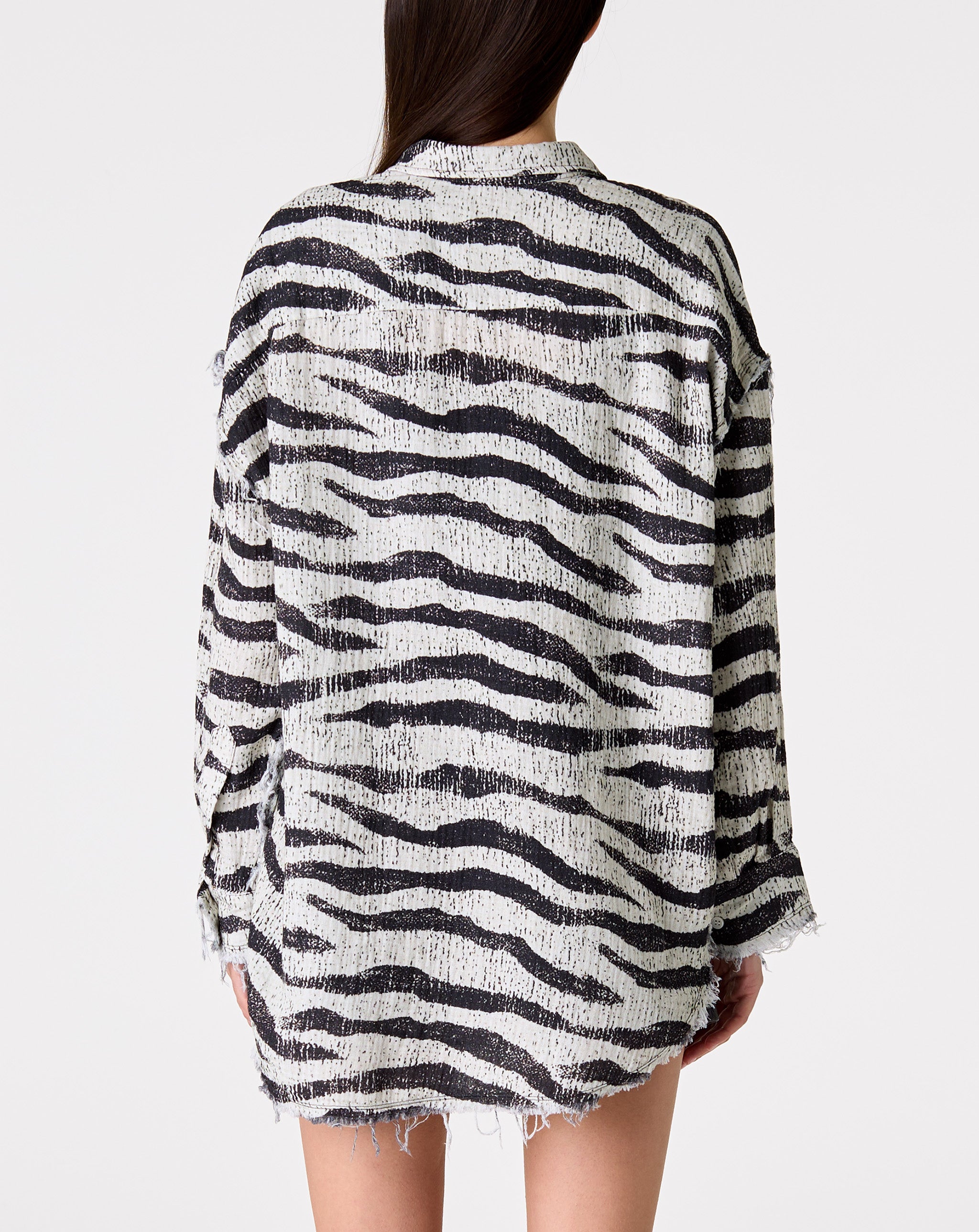 Shredded Seam Drop Shirt