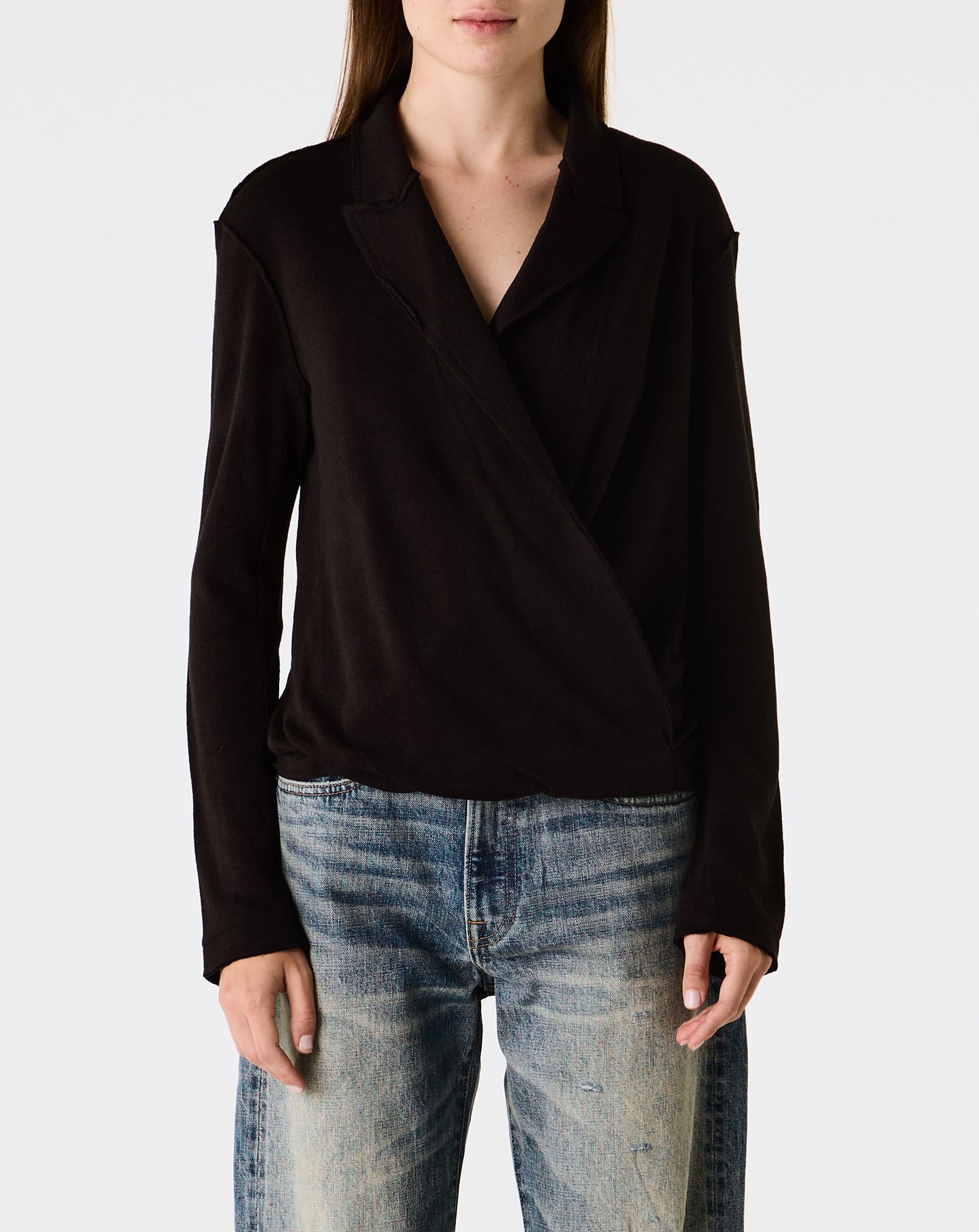 Twisted Lapel Top