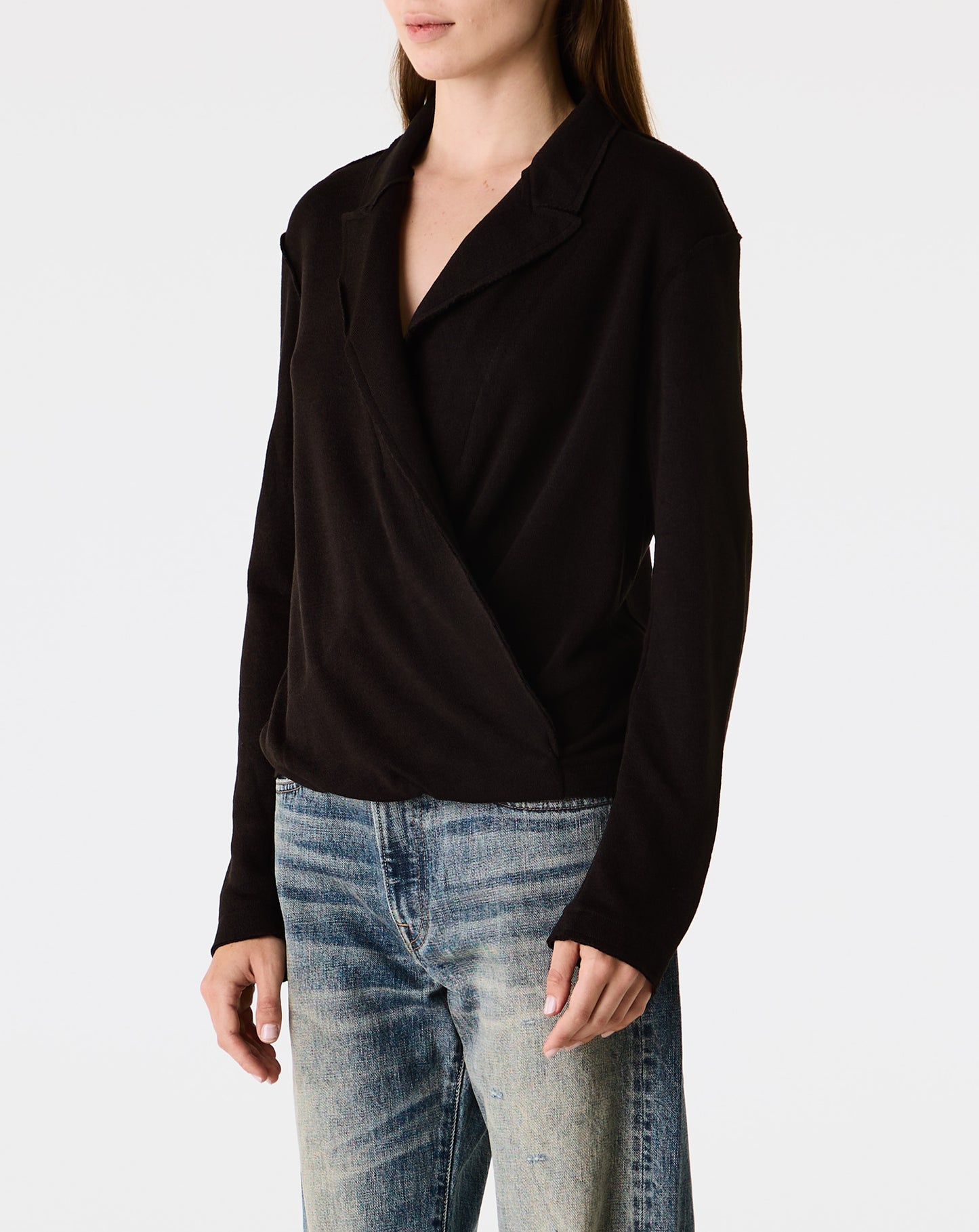 Twisted Lapel Top