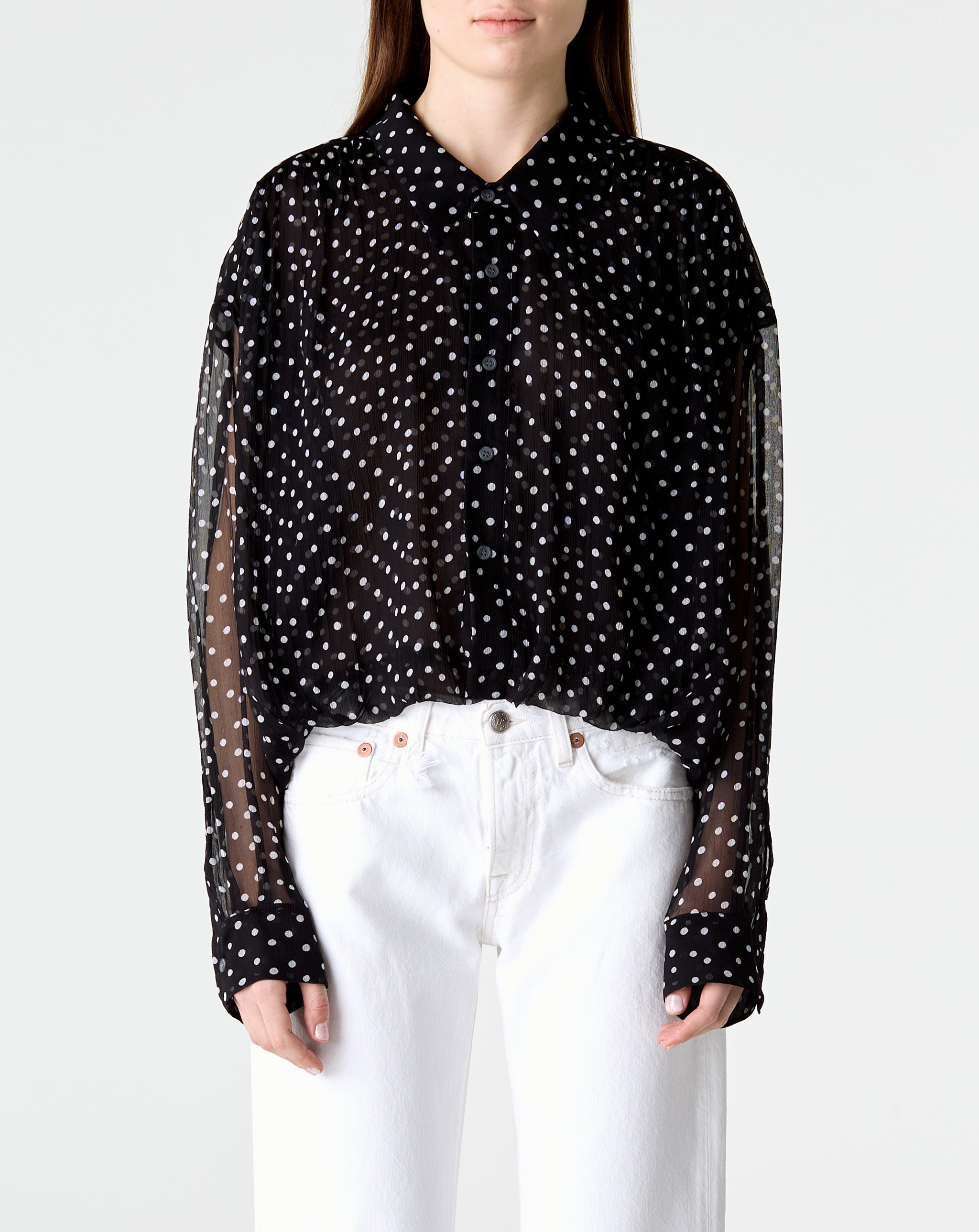Bubble Shirt W/ Gathered Yoke