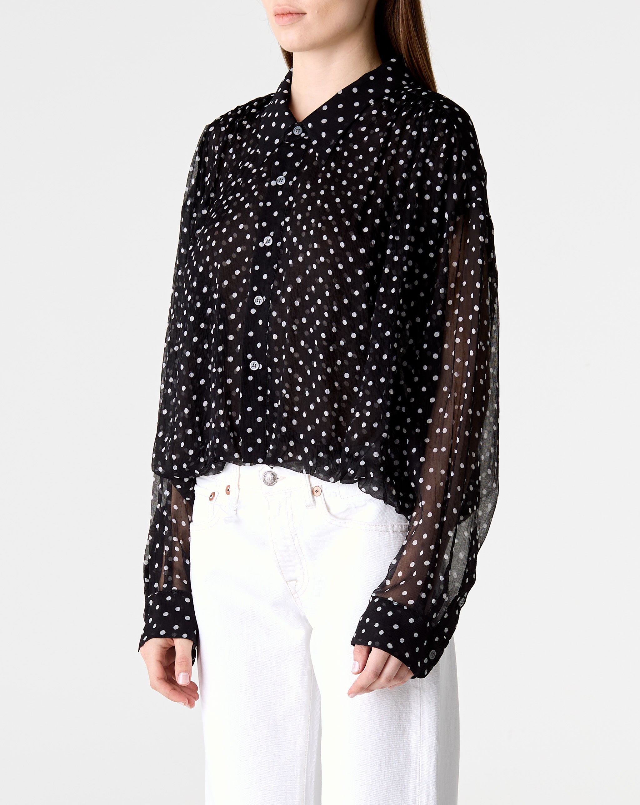 Bubble Shirt W/ Gathered Yoke