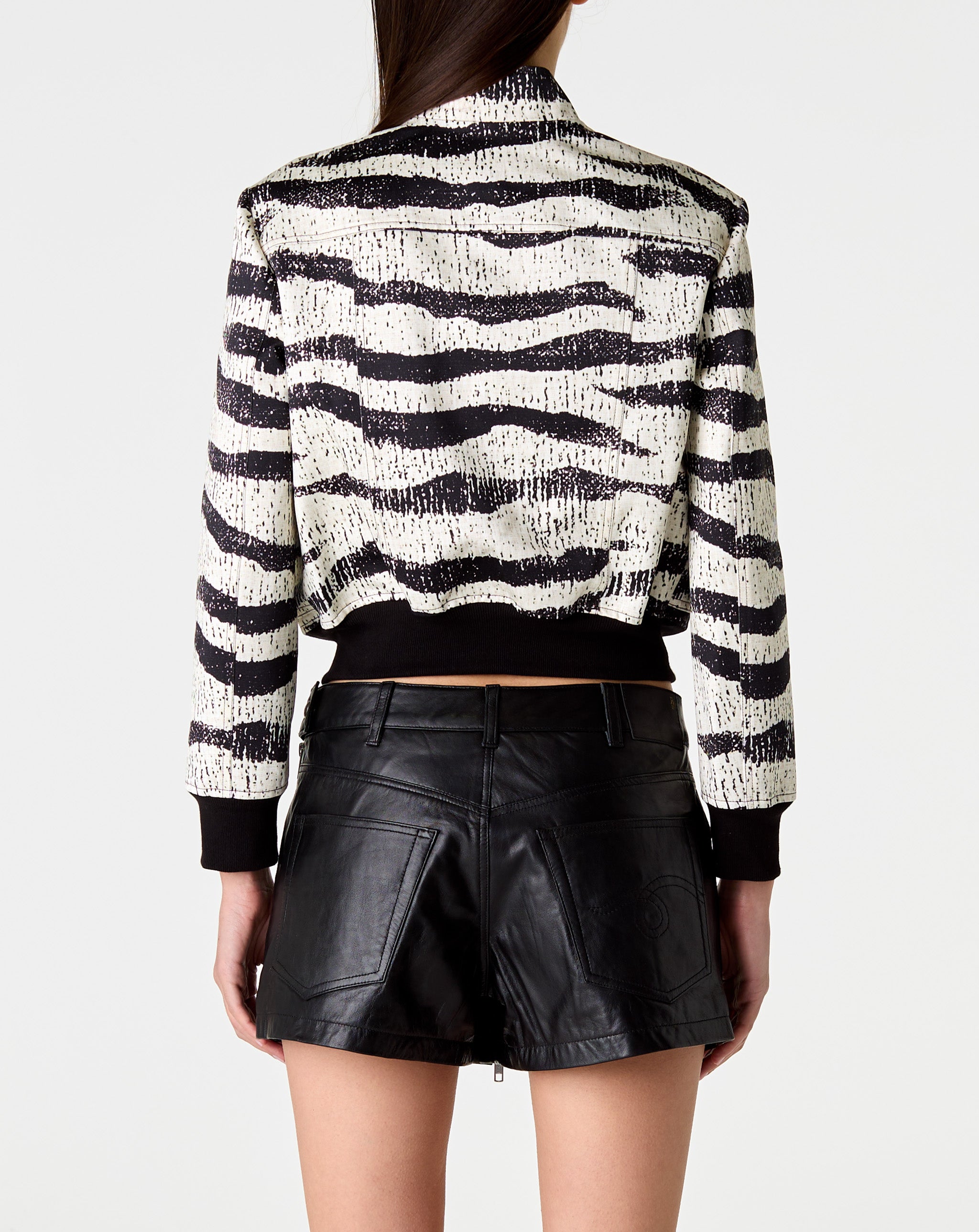 Shrunken Jacket W/ Stand Collar