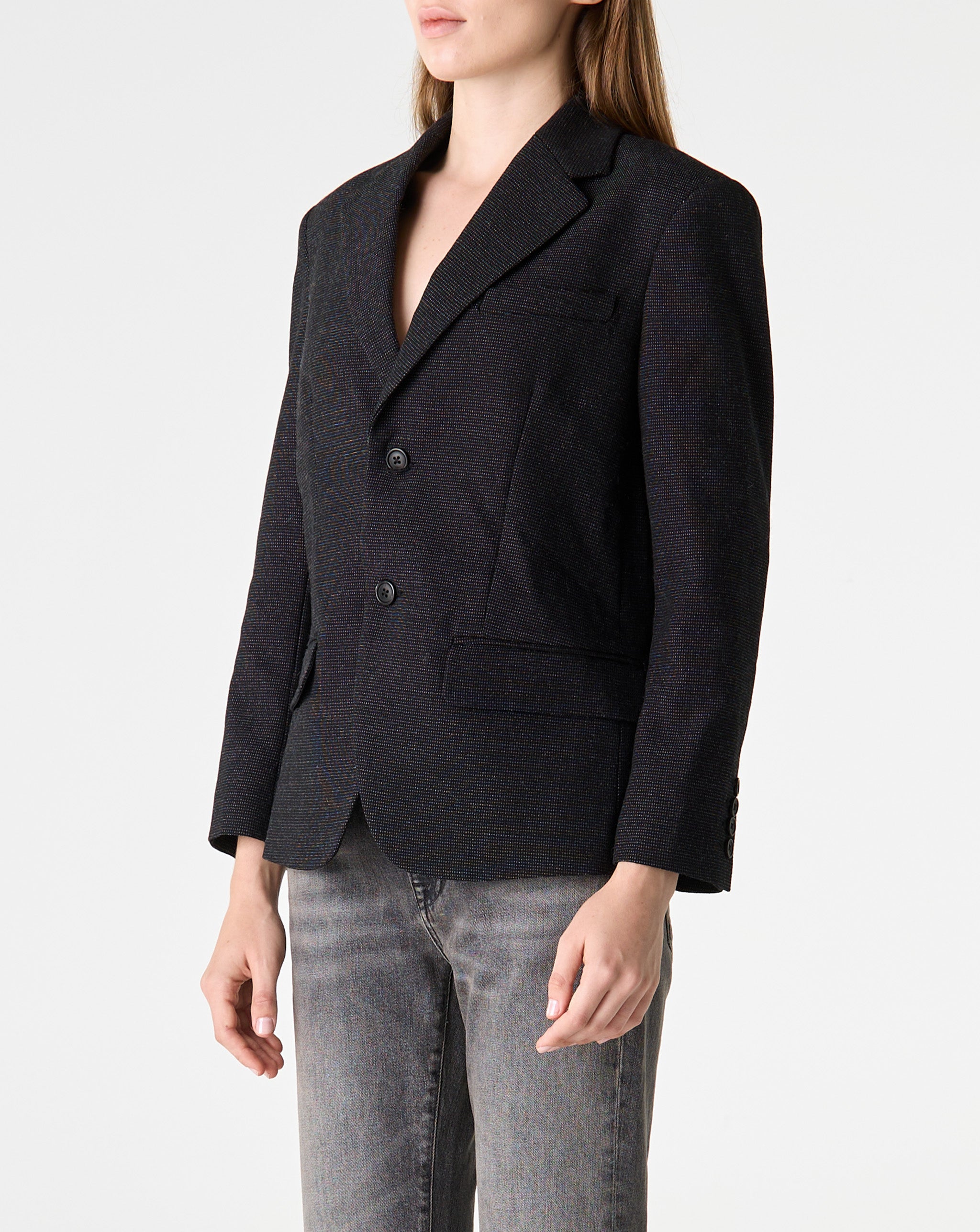 Boyfriend Notch Lapel Blazer