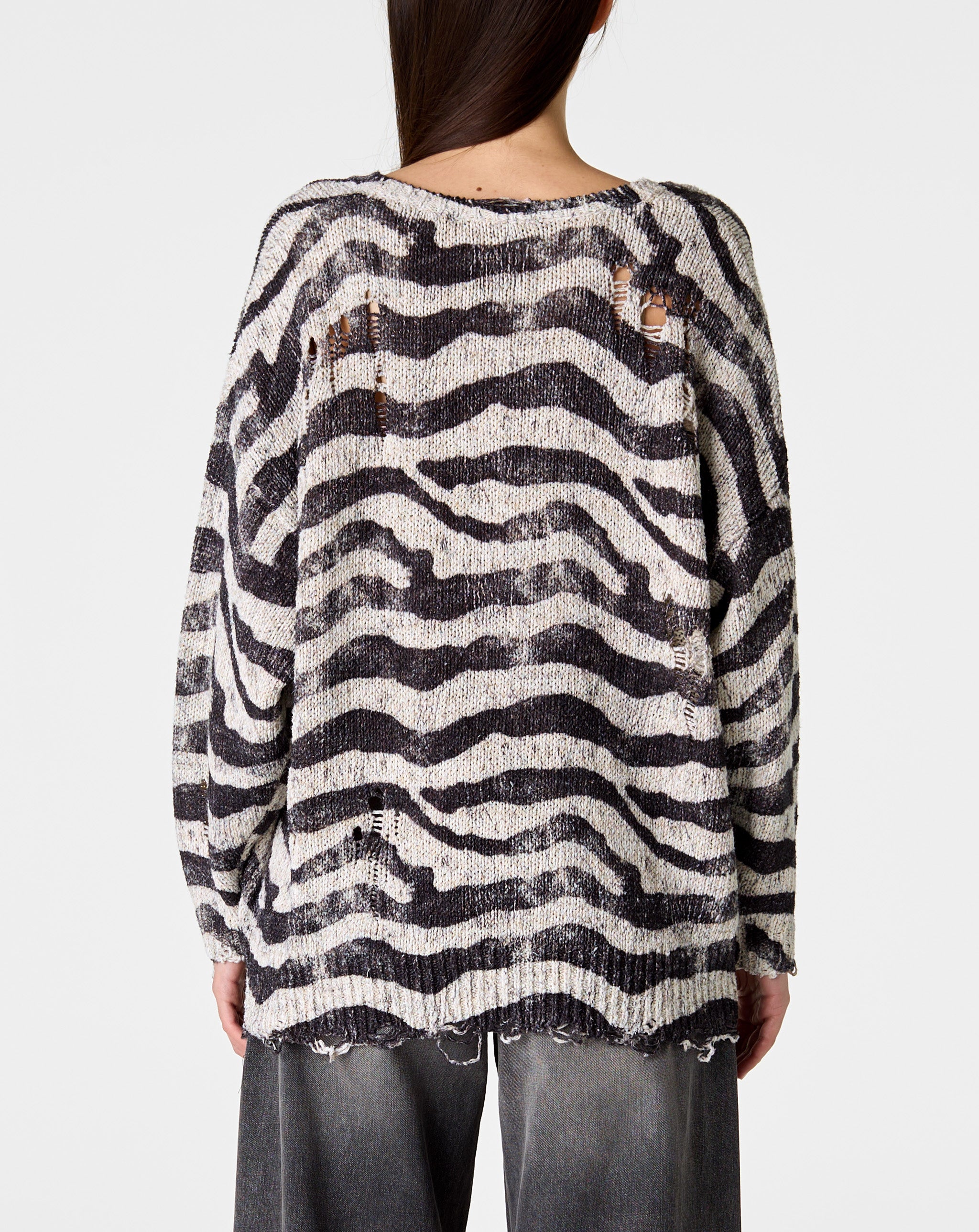 Printed Oversized Cardigan