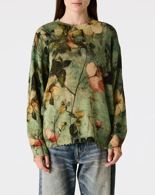 Printed Boyfriend Sweater