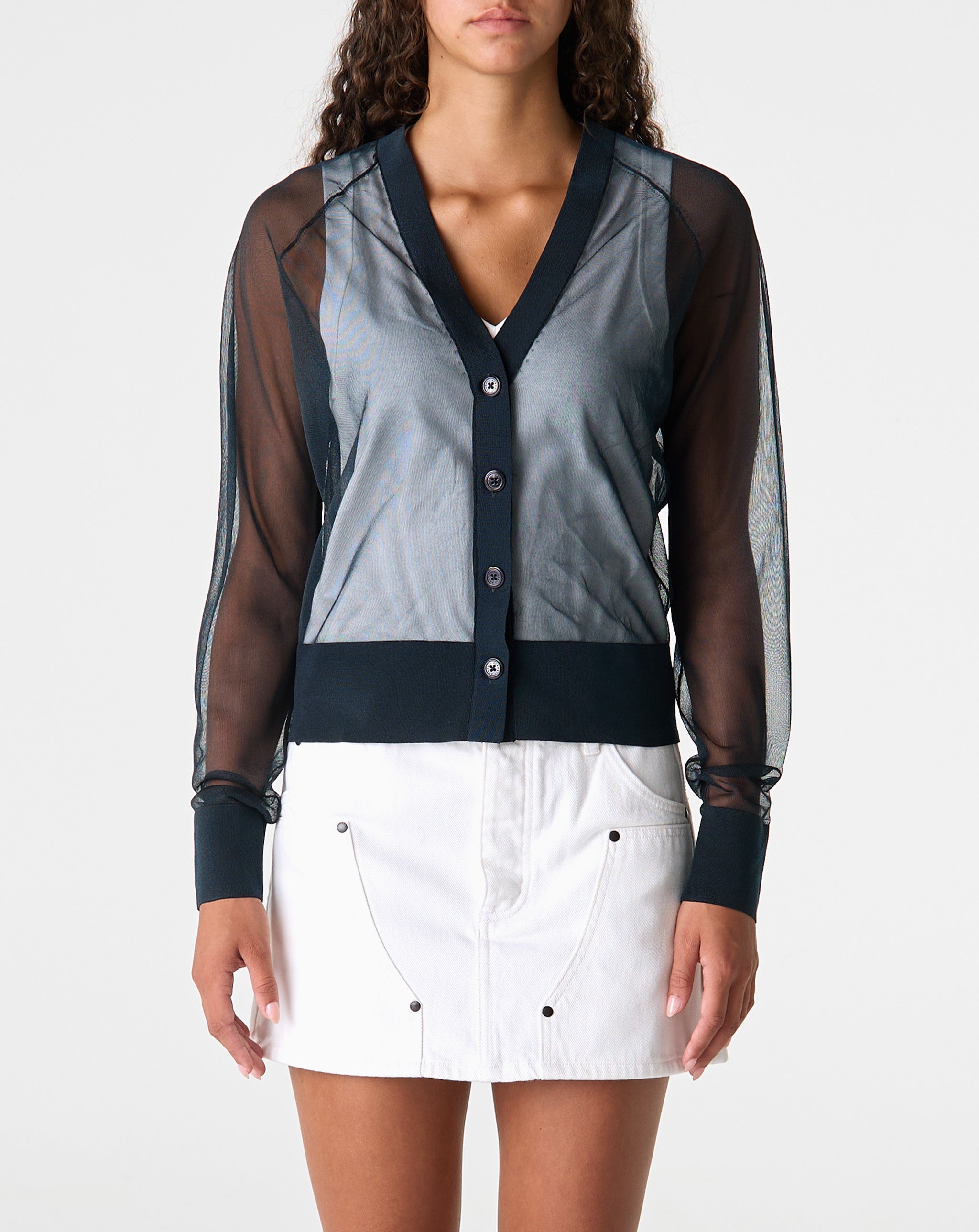 Sheer Knit Cardigan