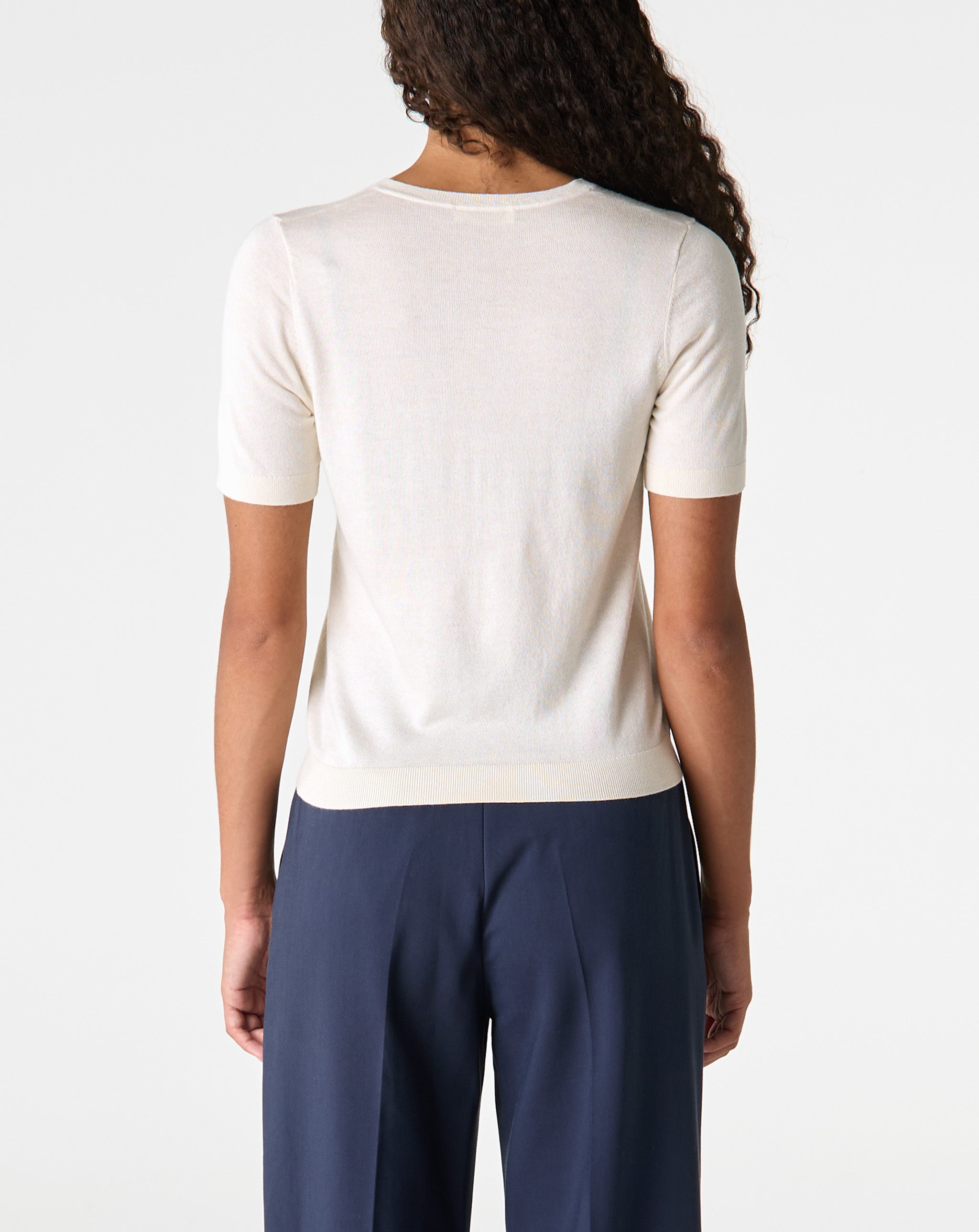 V-Neck Knit Tee
