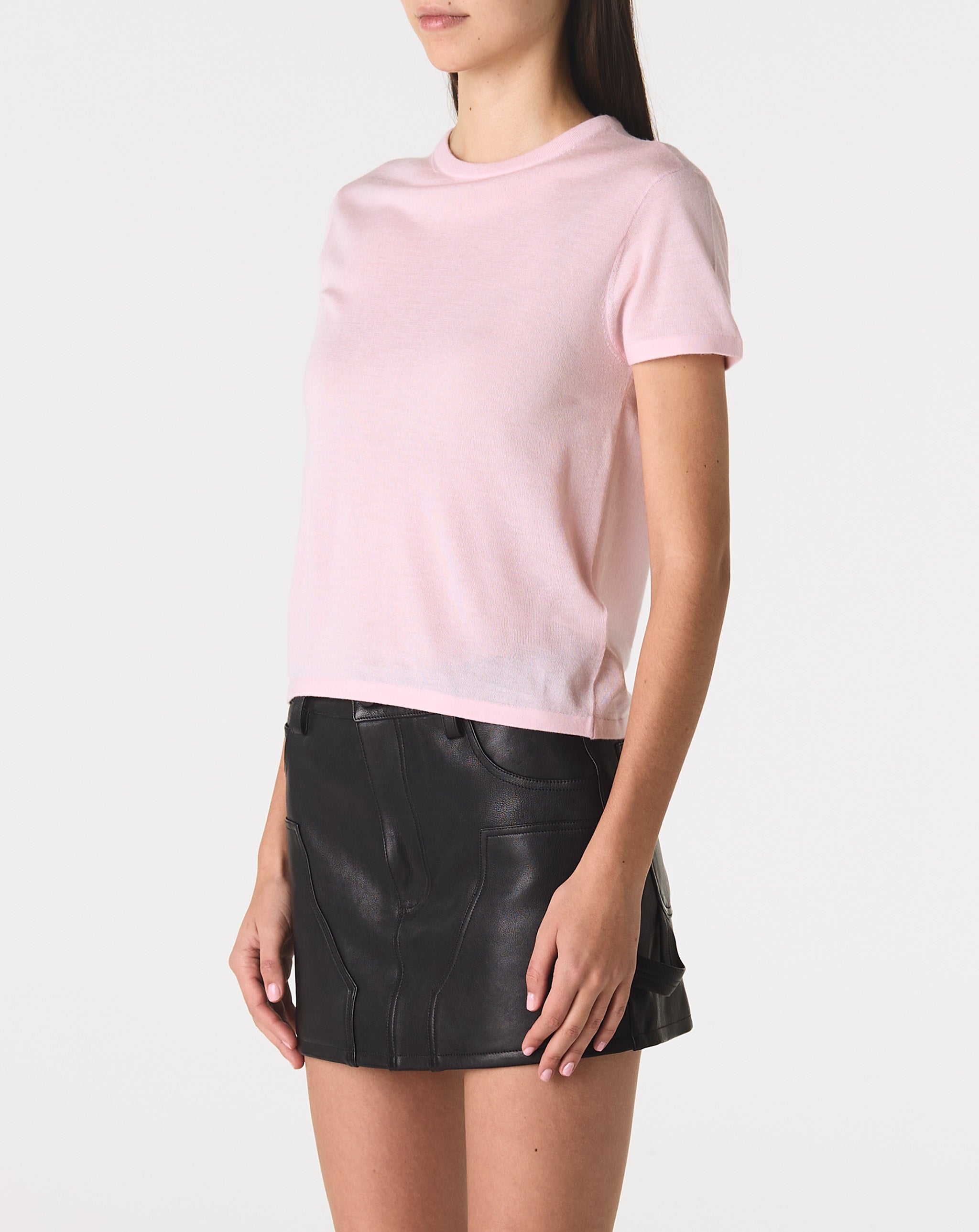 Cashmere Silk Knit Tee