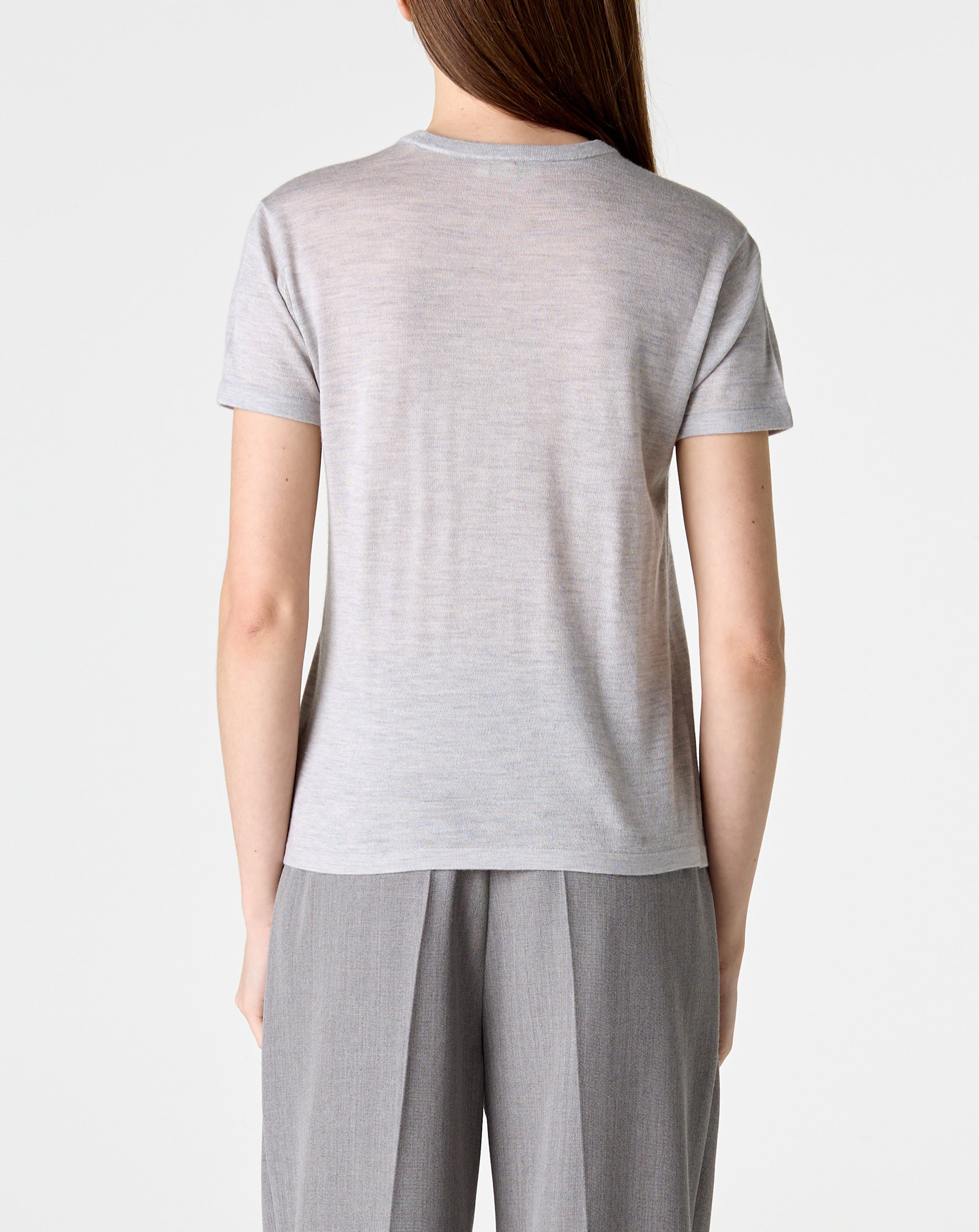 Cashmere Silk Knit Tee
