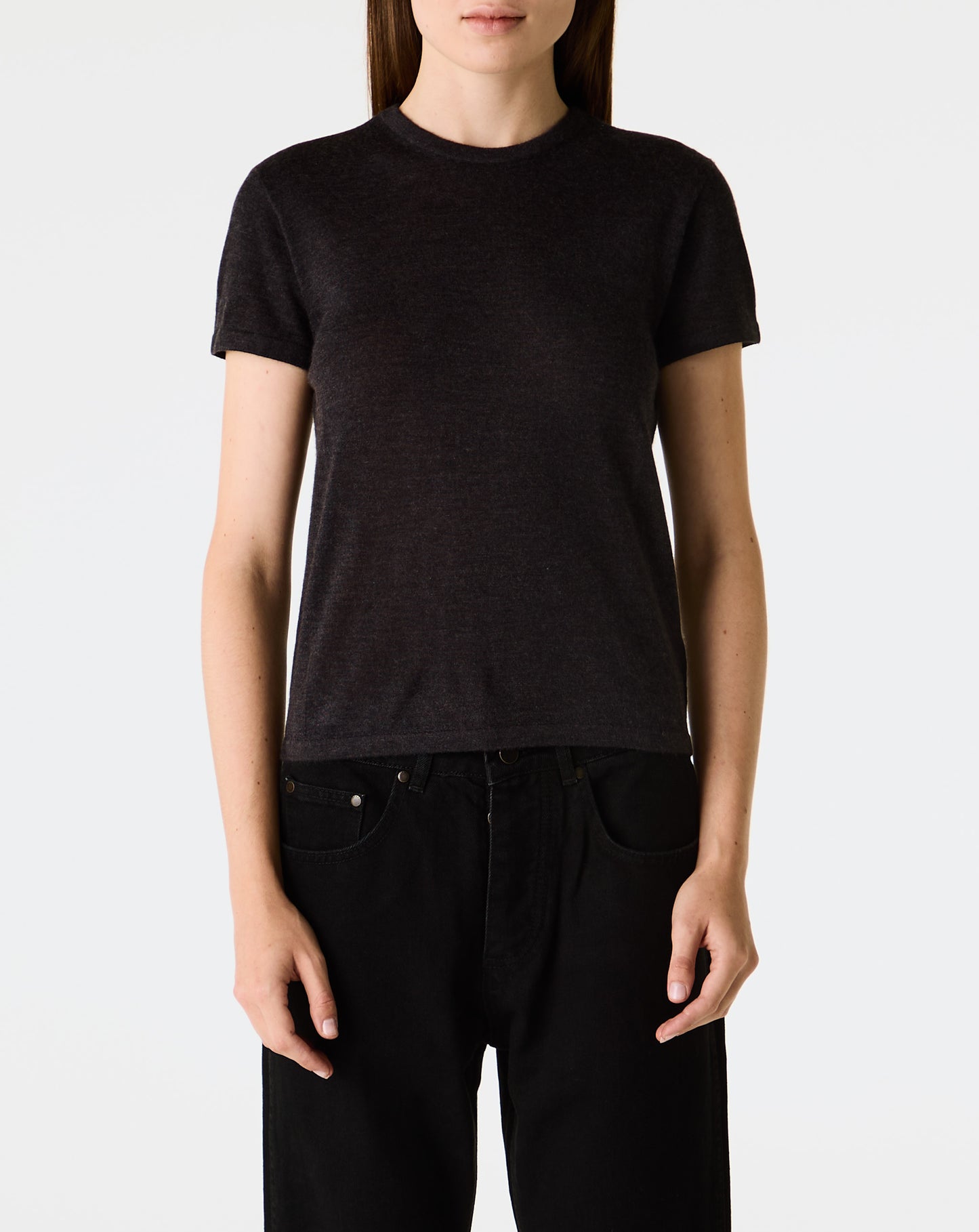 Cashmere Silk Knit Tee