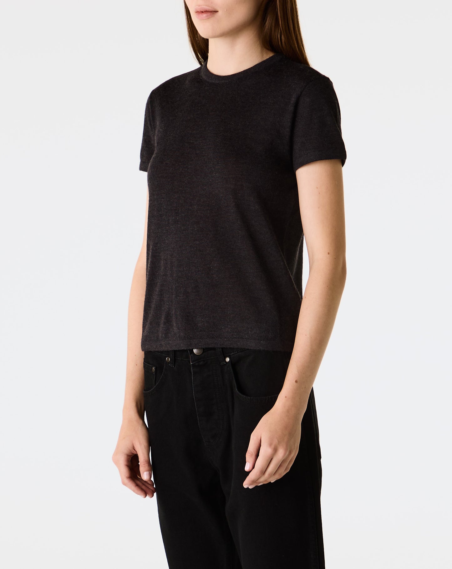 Cashmere Silk Knit Tee