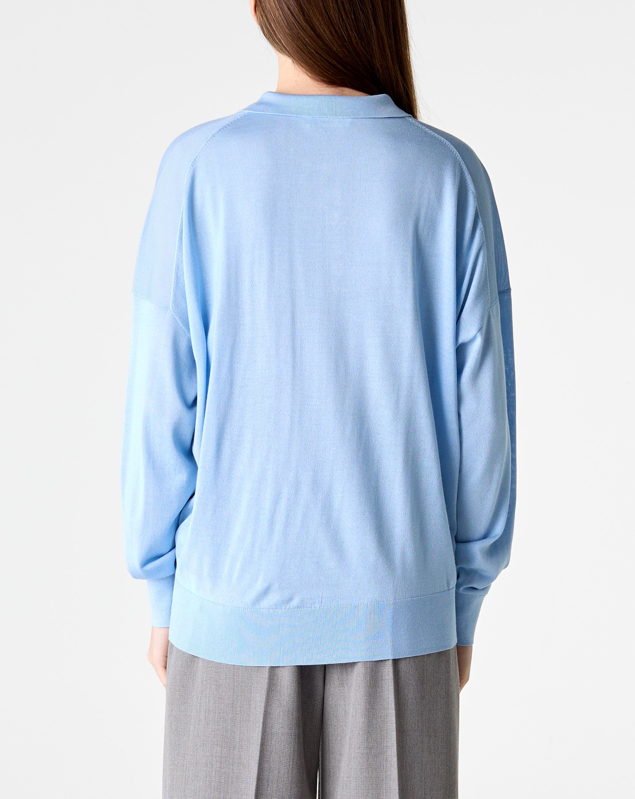 Silk Cashmere L/S Polo