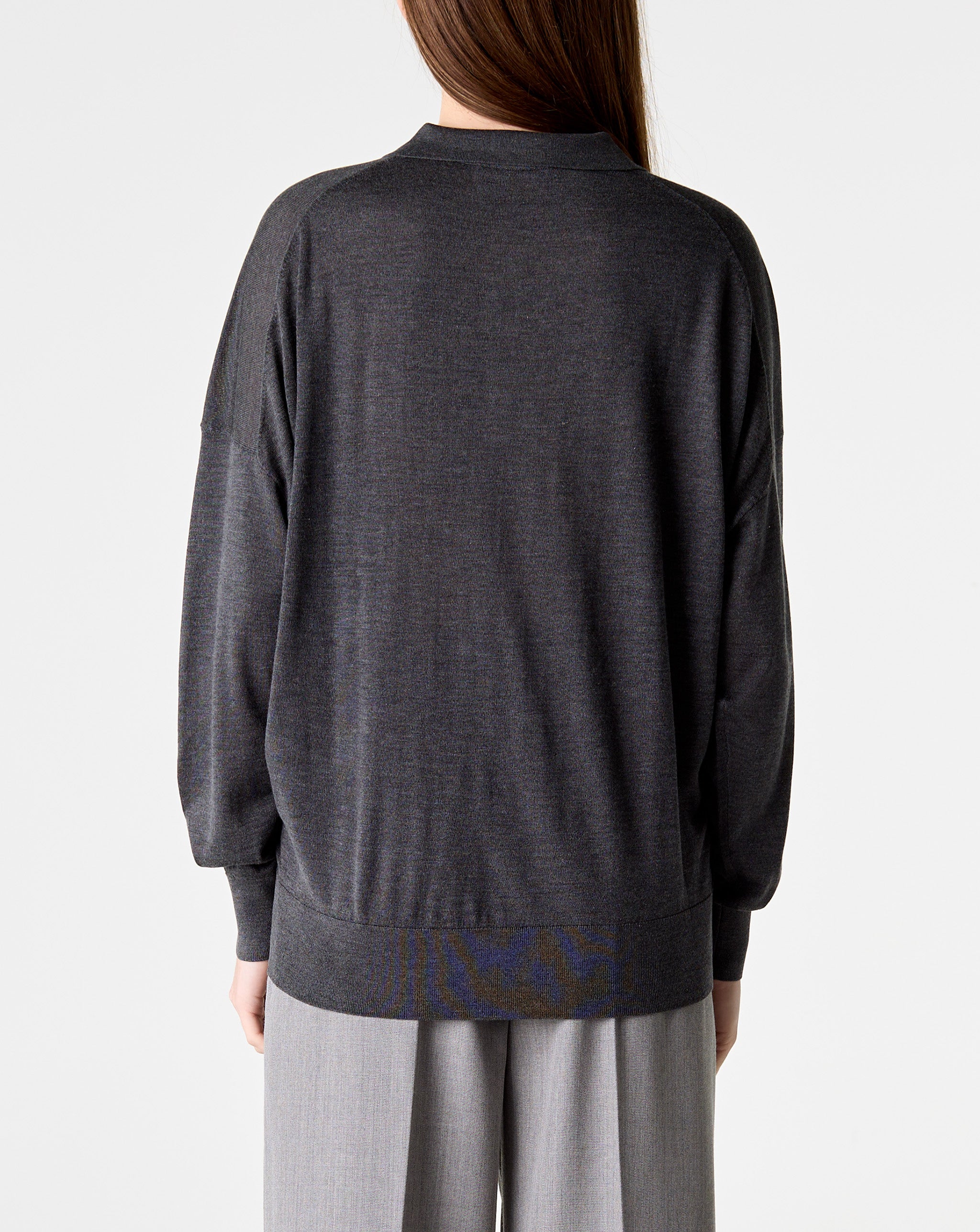 Silk Cashmere L/S Polo