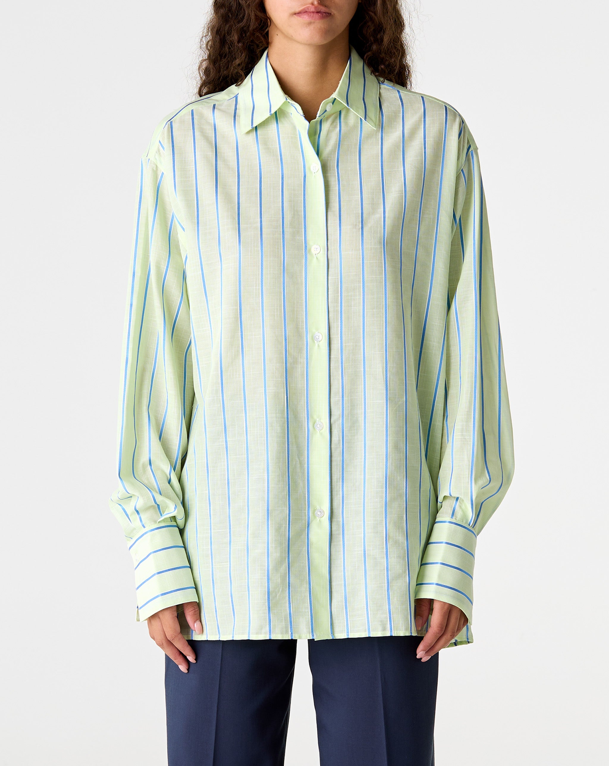 Cotton Stripe L/S Shirt
